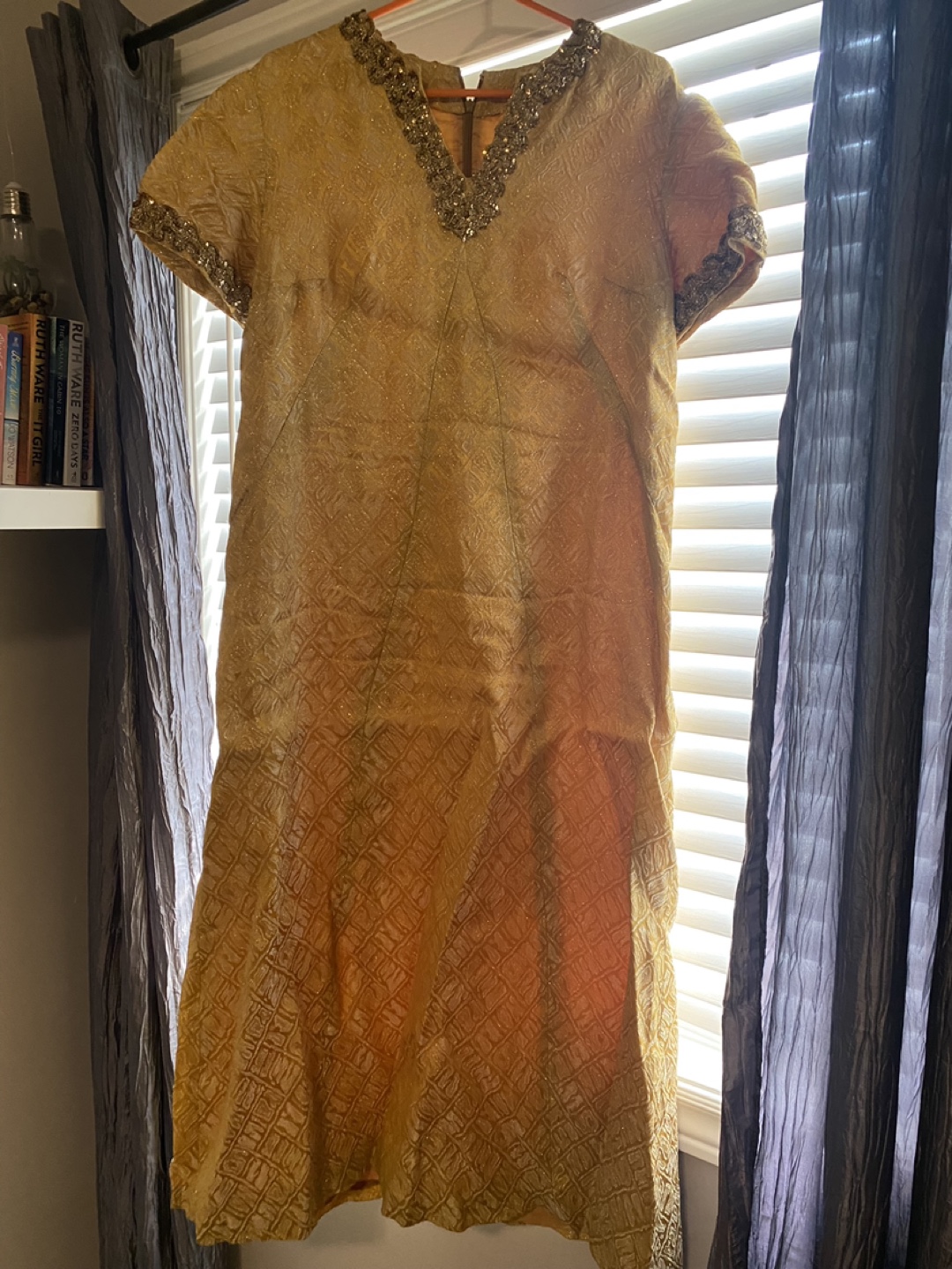 Gold South Asian Dress and Scarf