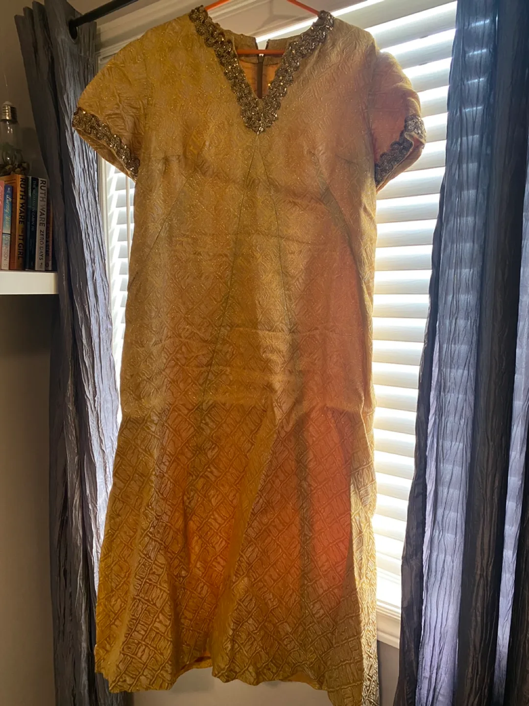 Gold South Asian Dress and Scarf thumbnail