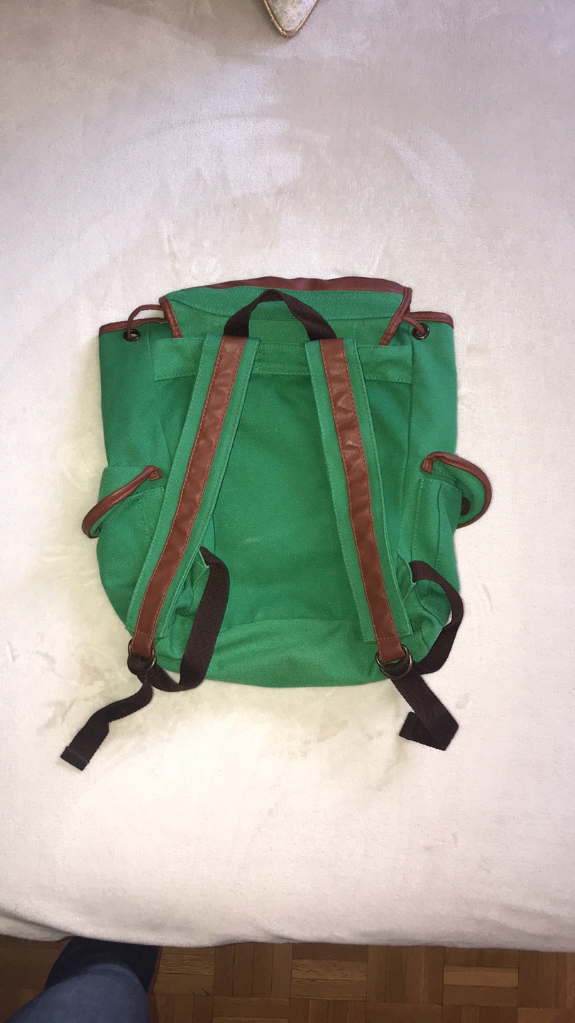 Green Backpack with Lace Detail - photo 4
