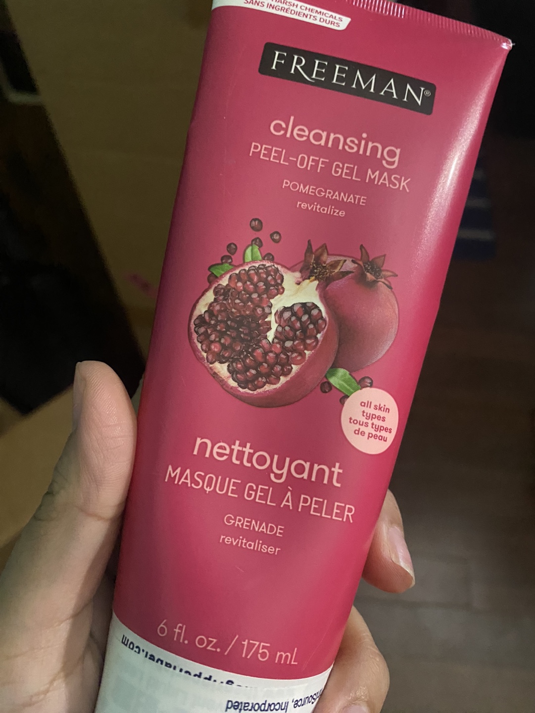 Freeman Cleansing Peel-Off Gel Mask - Pomegranate