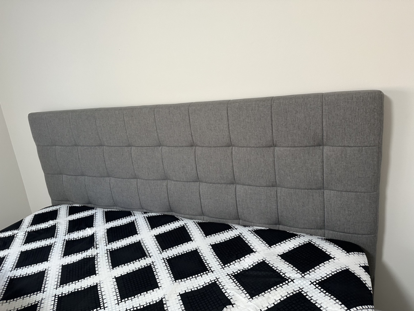 Grey Upholstered Bed Frame - photo 3