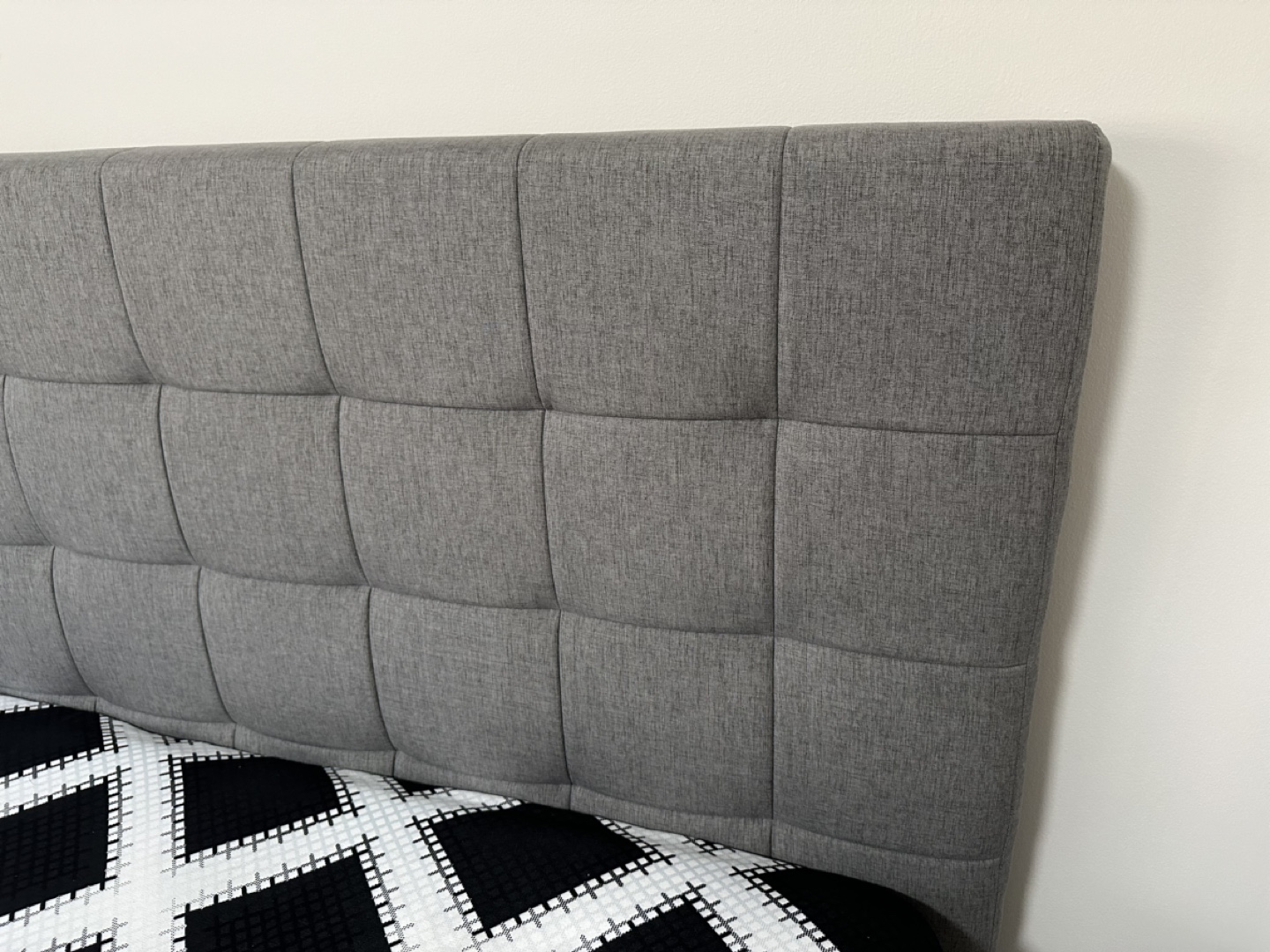 Grey Upholstered Bed Frame - photo 2