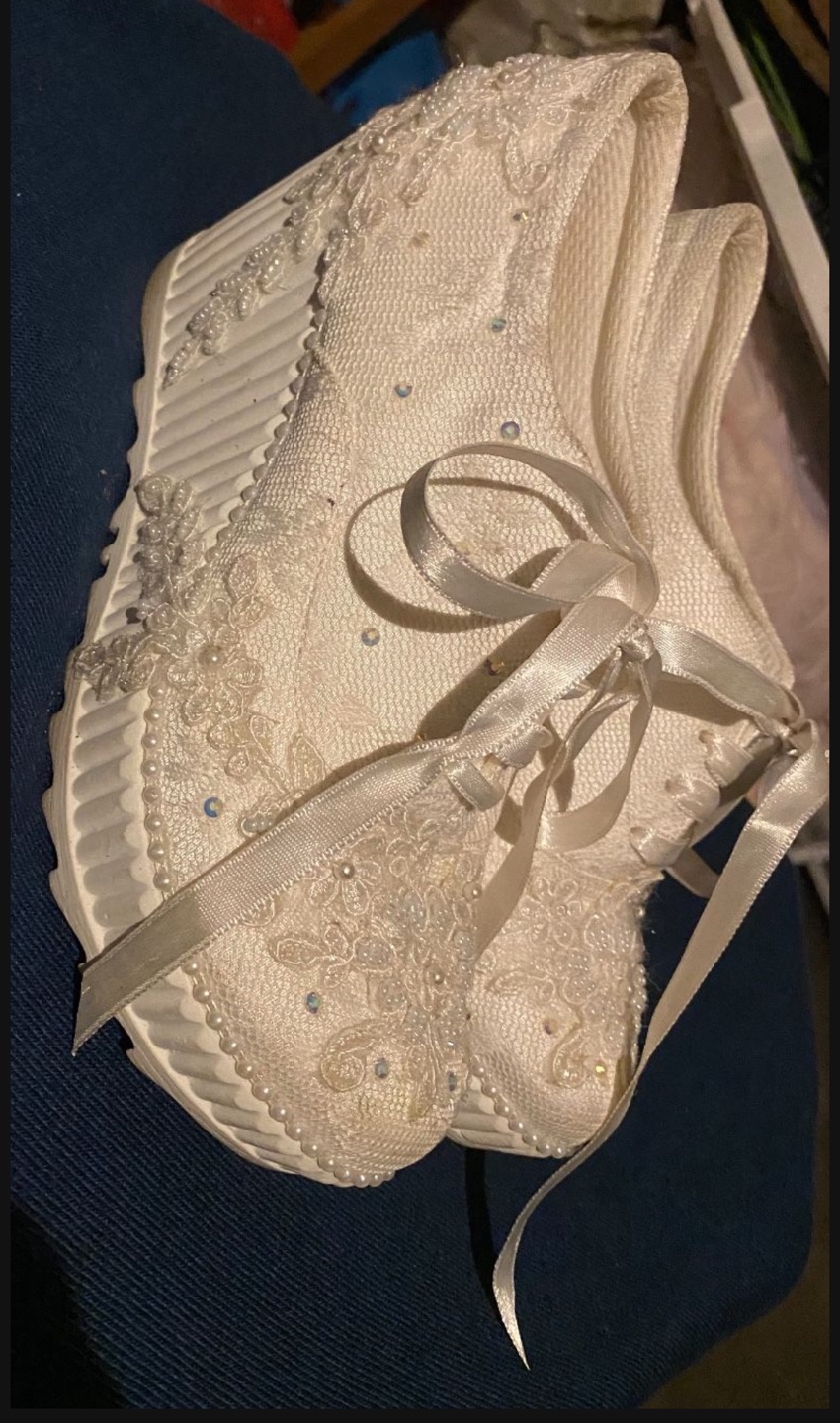 White Lace Wedding Sneakers