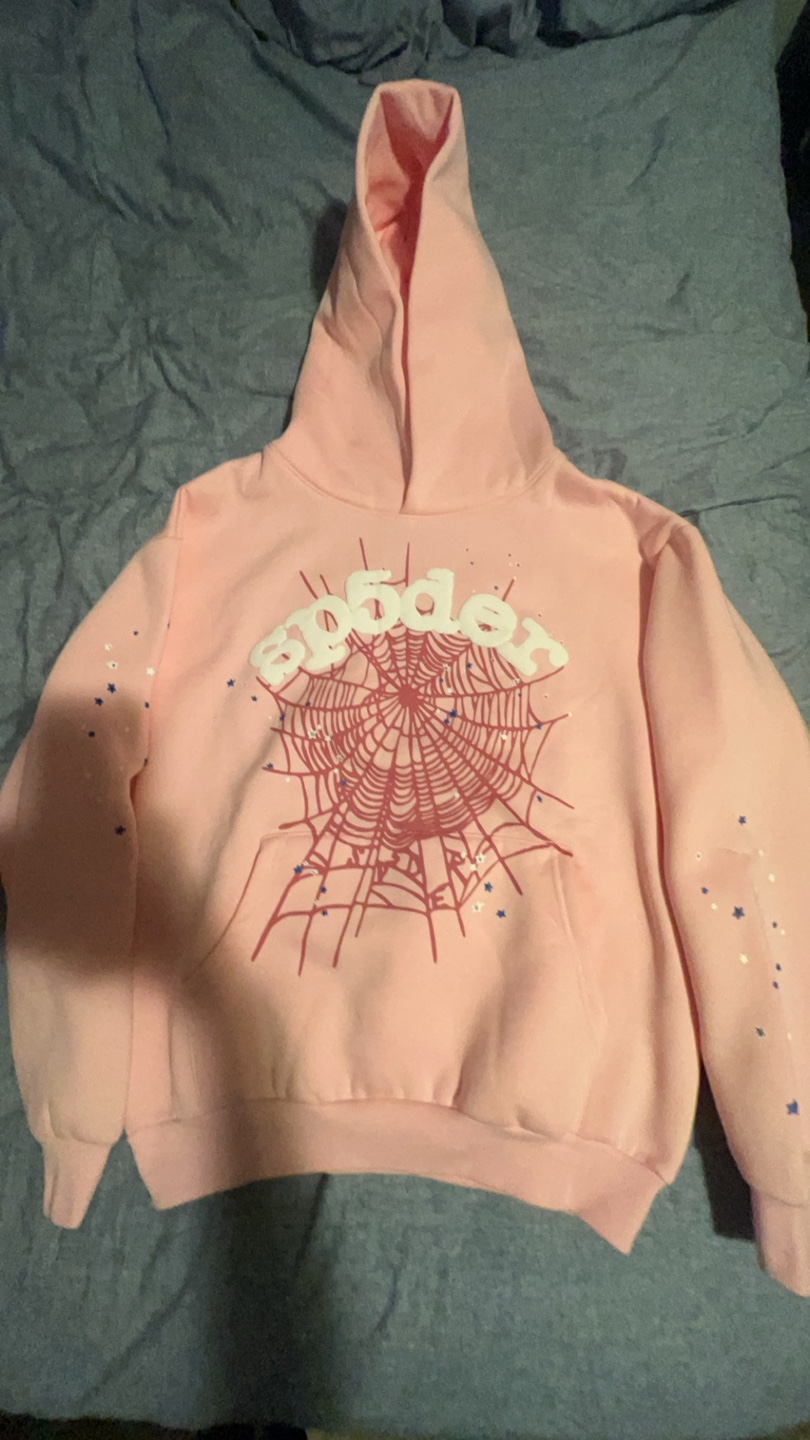 Sp5der Worldwide Pink Web Hoodie