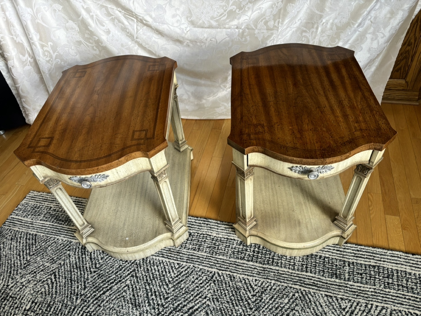 2 end/side tables or nightstands