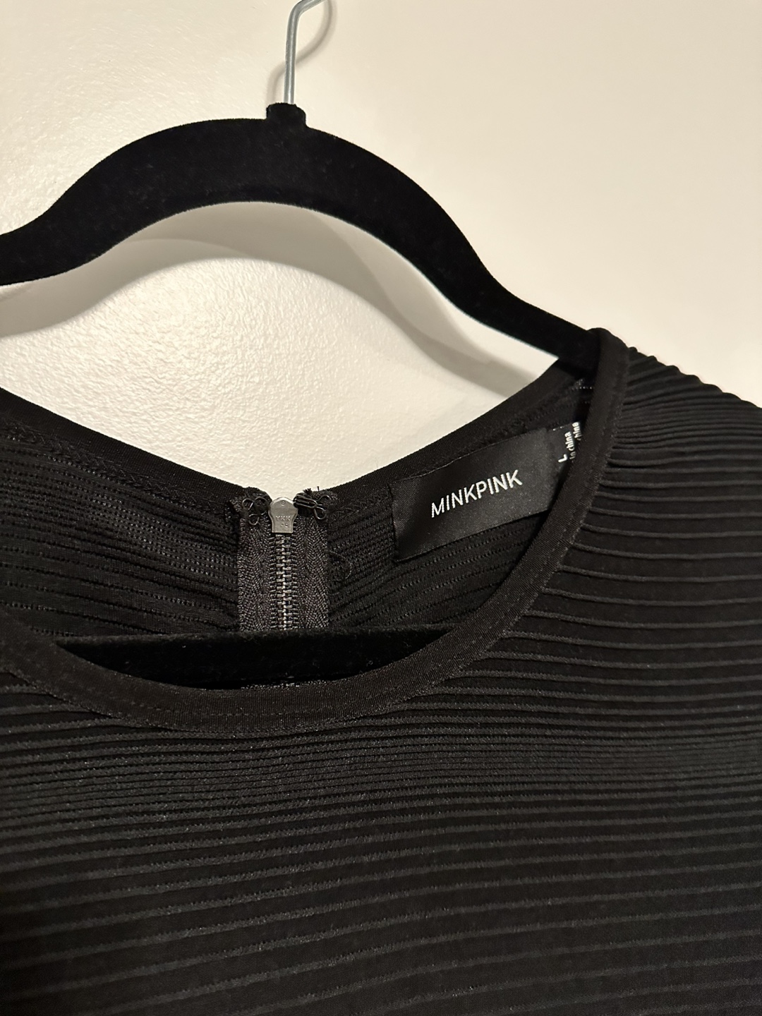 Minkpink Black Ribbed Dress - photo 2