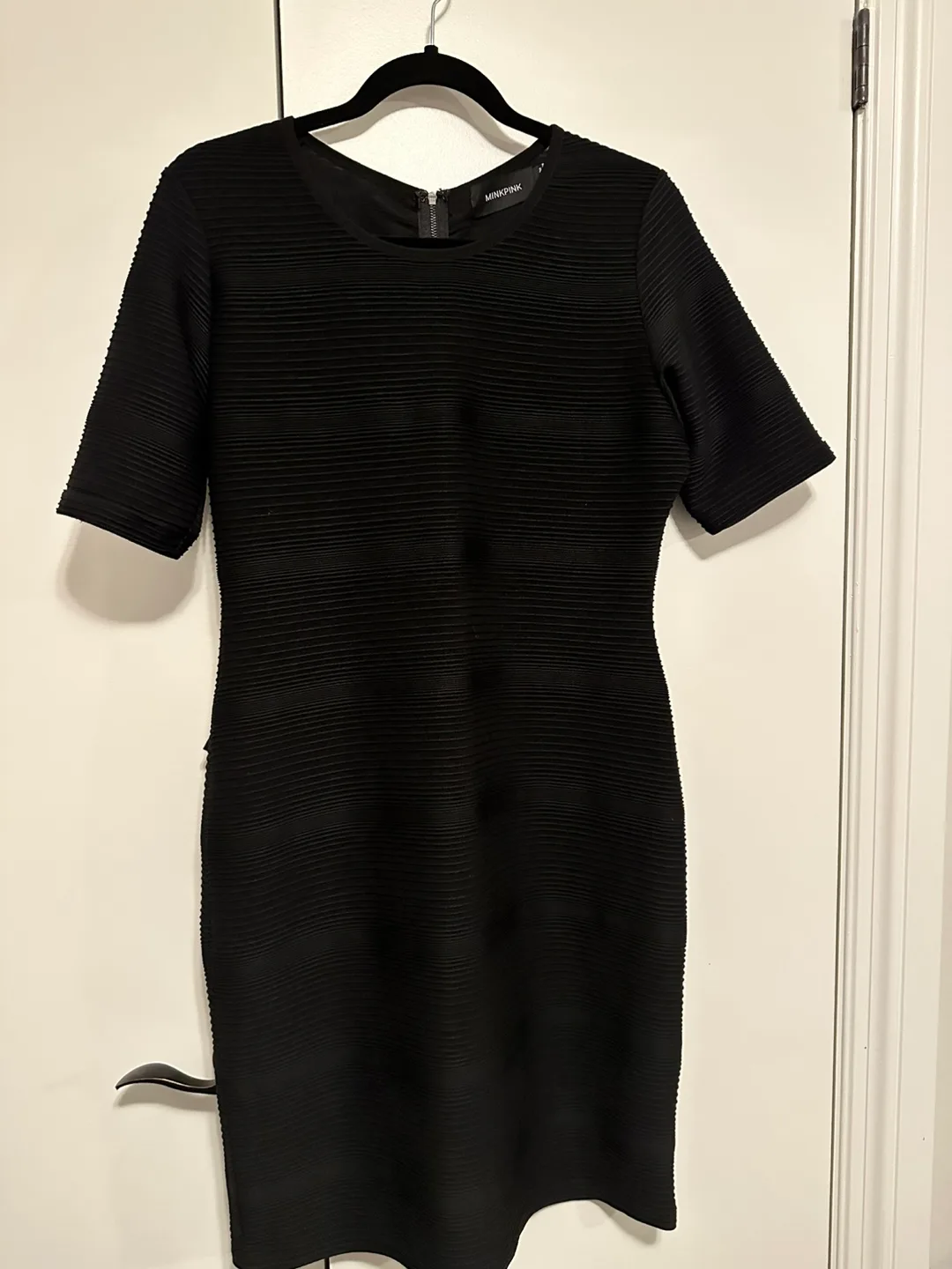 Minkpink Black Ribbed Dress thumbnail