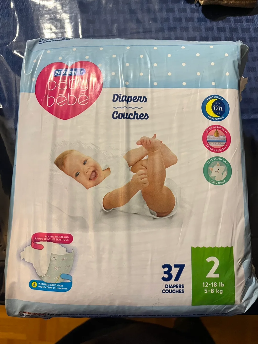 37 Count Baby Diapers Size 2 thumbnail