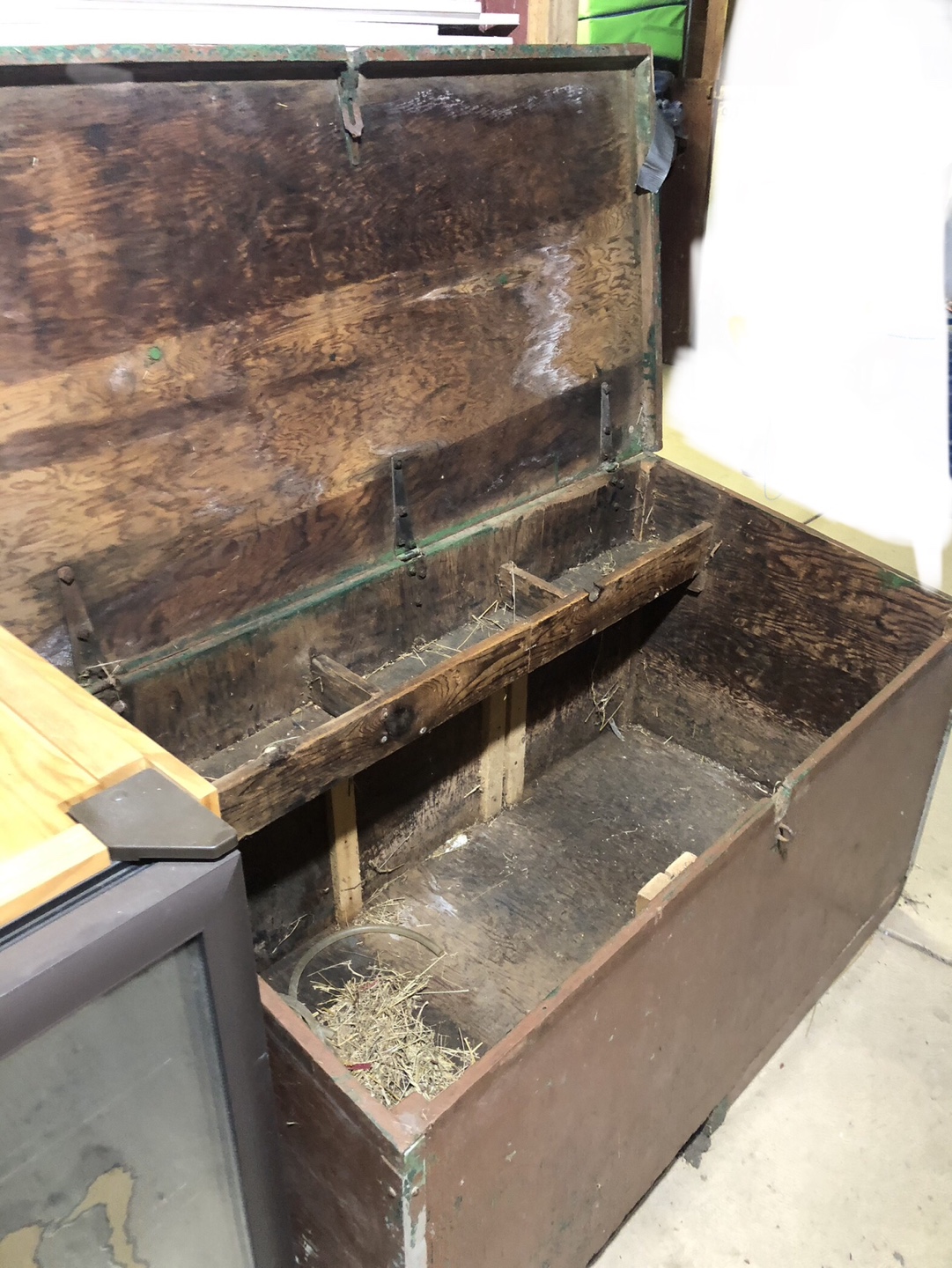Antique farm feed box