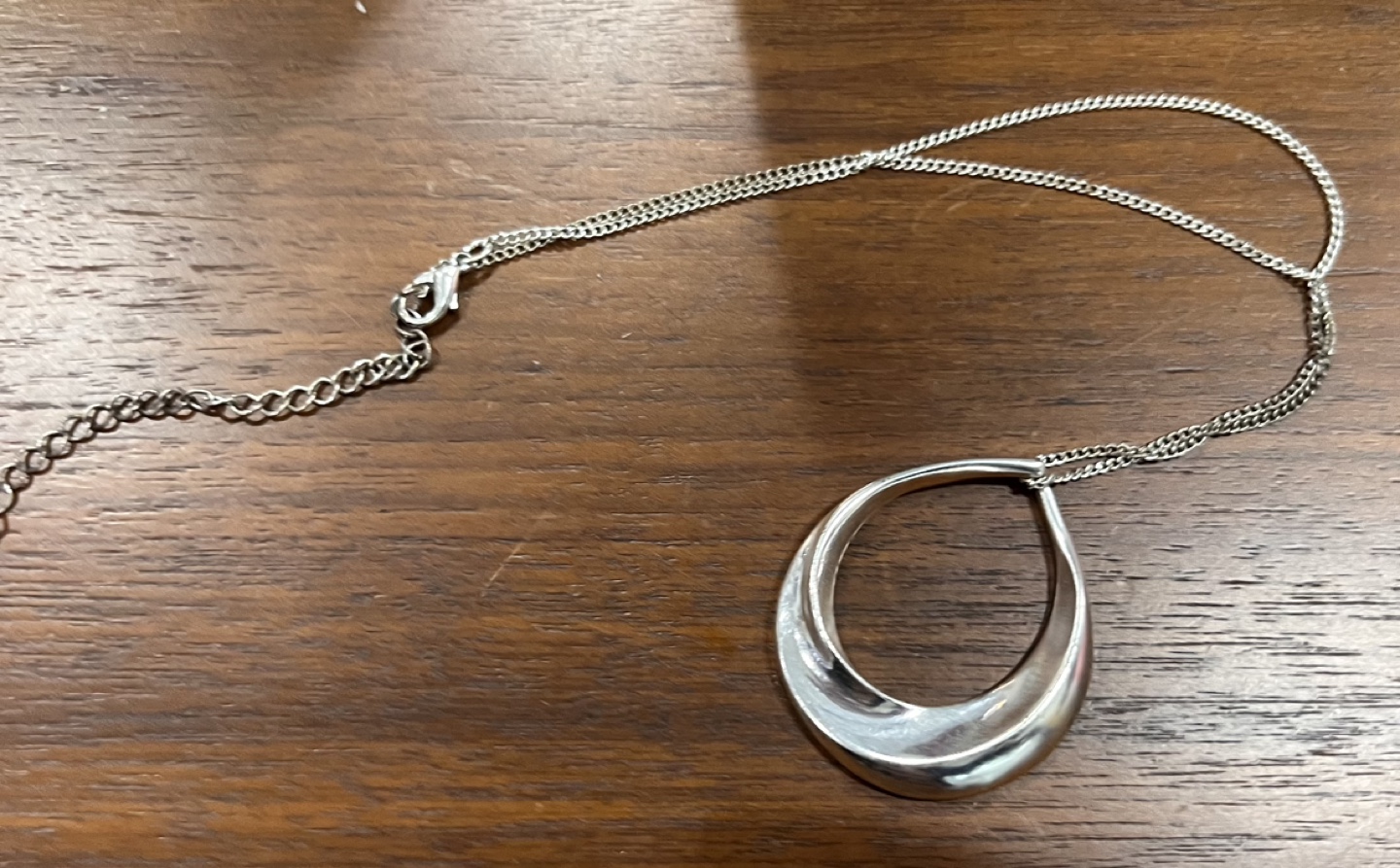 Silver Teardrop Necklace