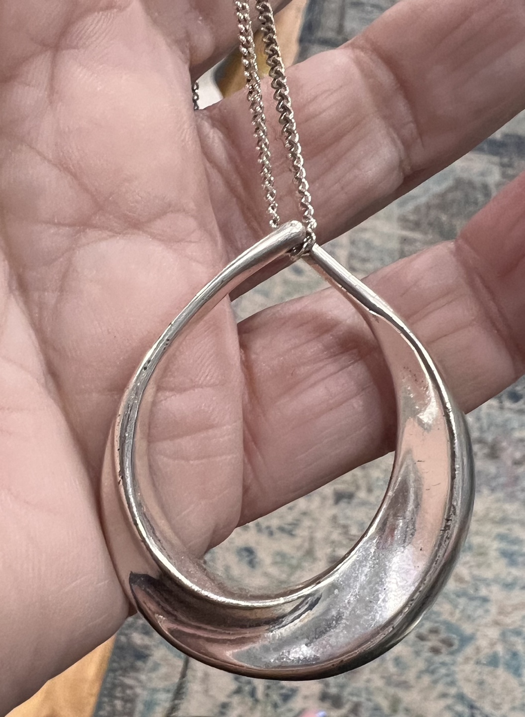 Silver Teardrop Necklace - photo 2