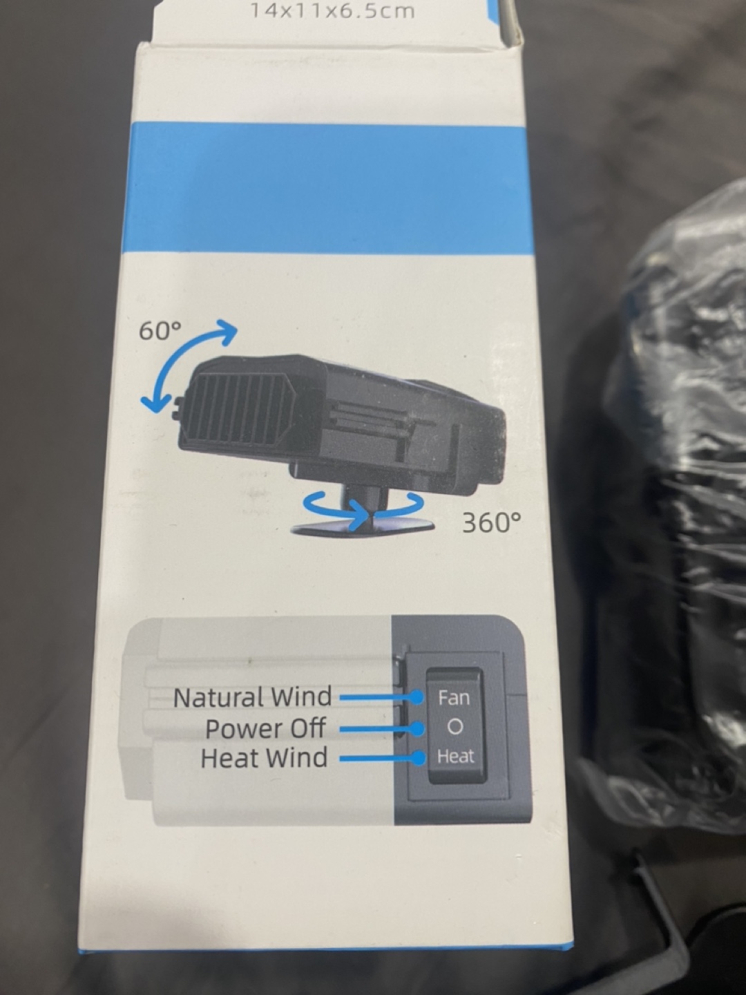 Car Heater Fan - Black - photo 2