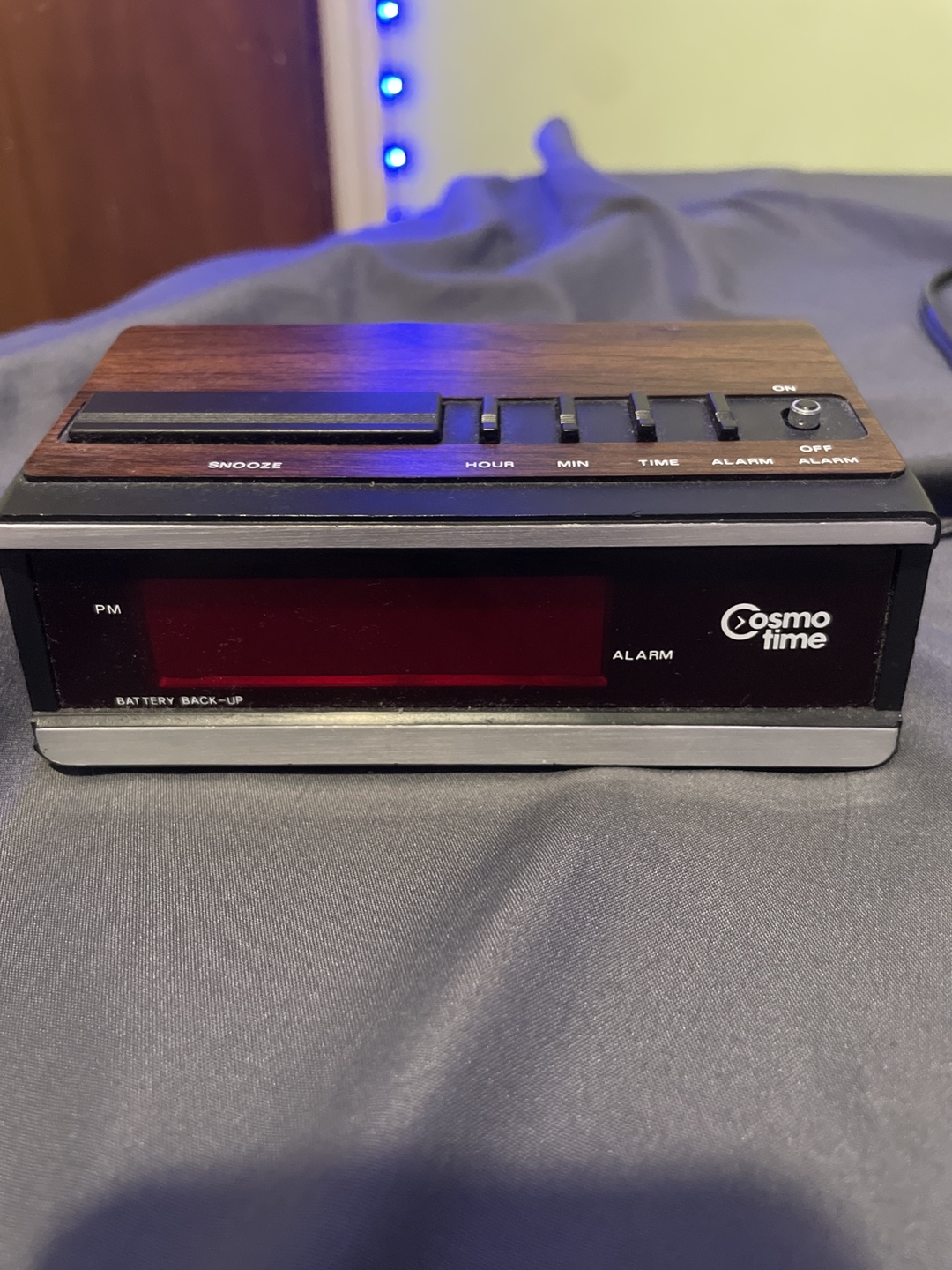 Vintage 90s Cosmotime alarm clock