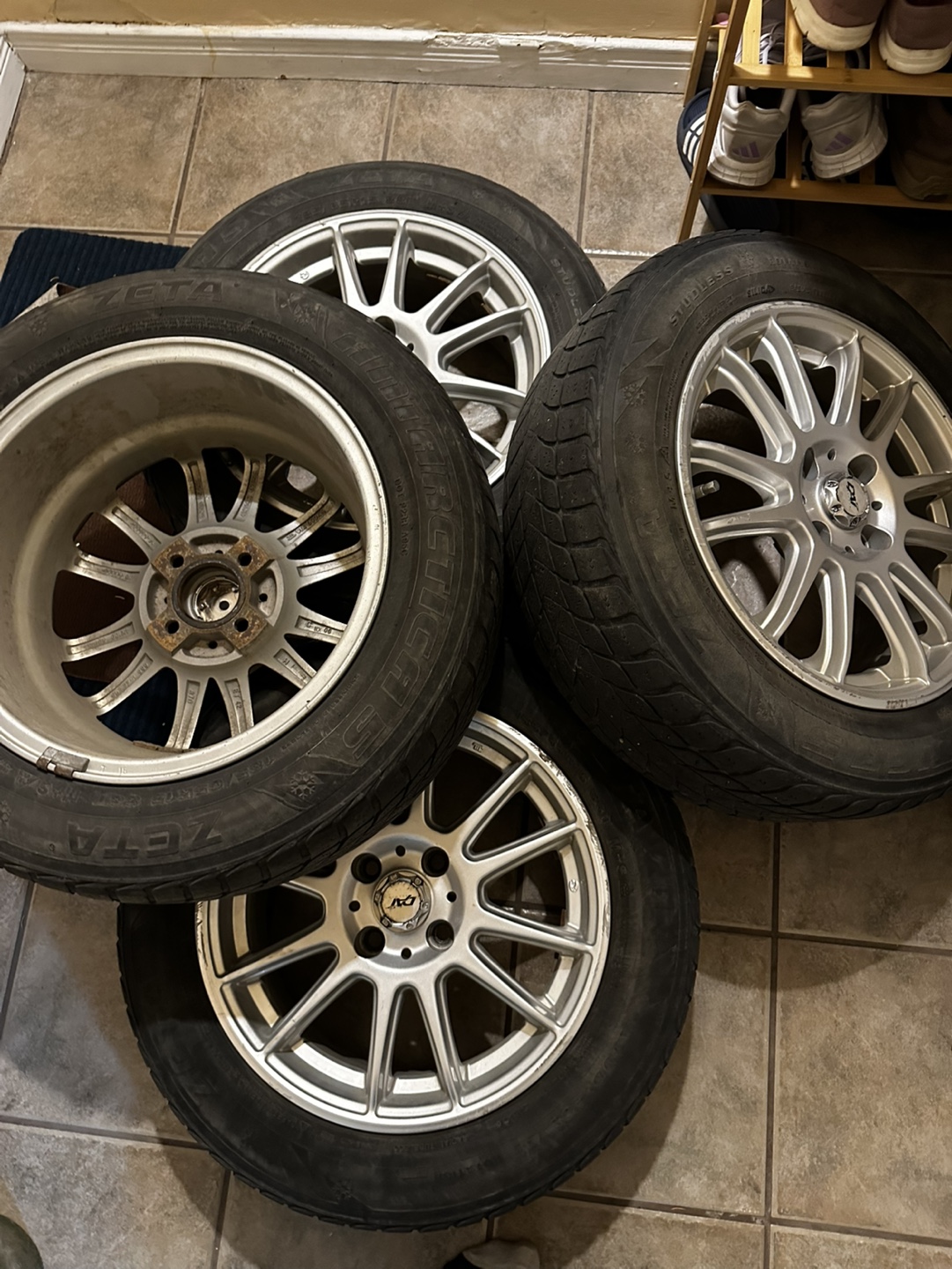 Set of 4 Winter Tires & Rims 185/65R15 - photo 2