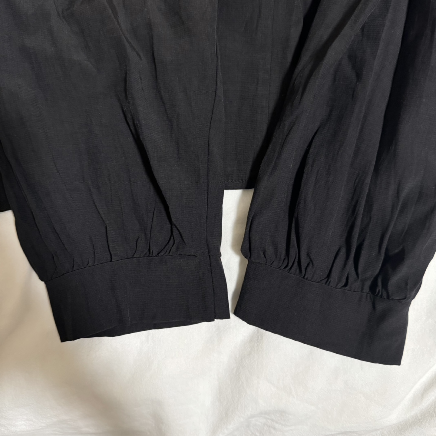Women's Back-Open Black Shirt - photo 3