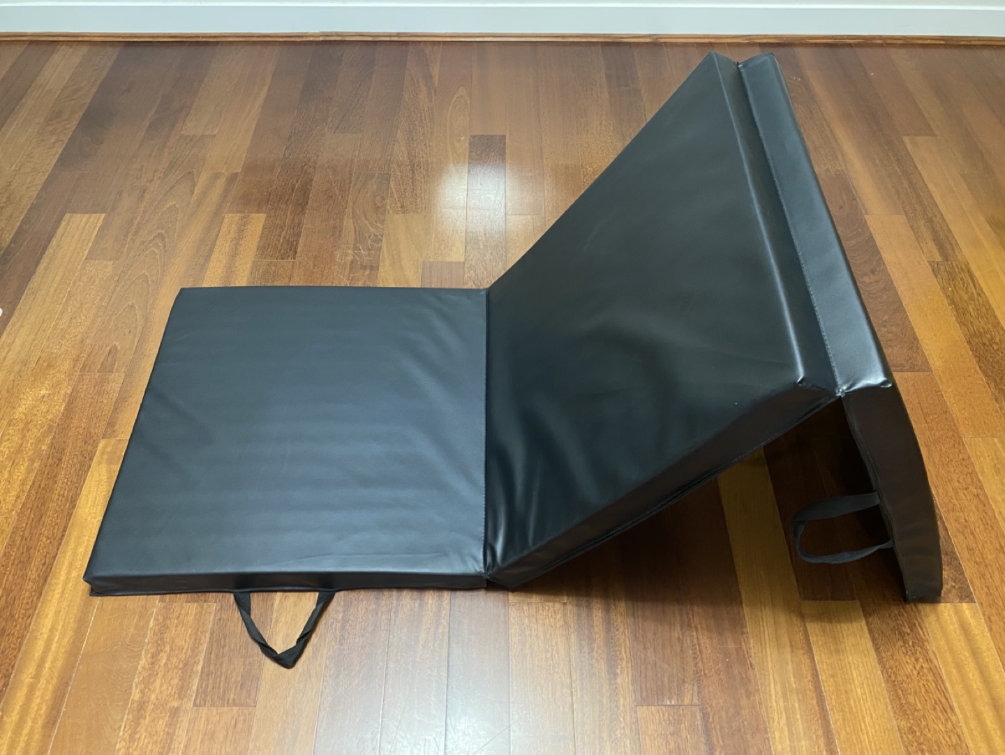 Tri-Fold Exercise Mat for Home Workouts – Black - photo 2