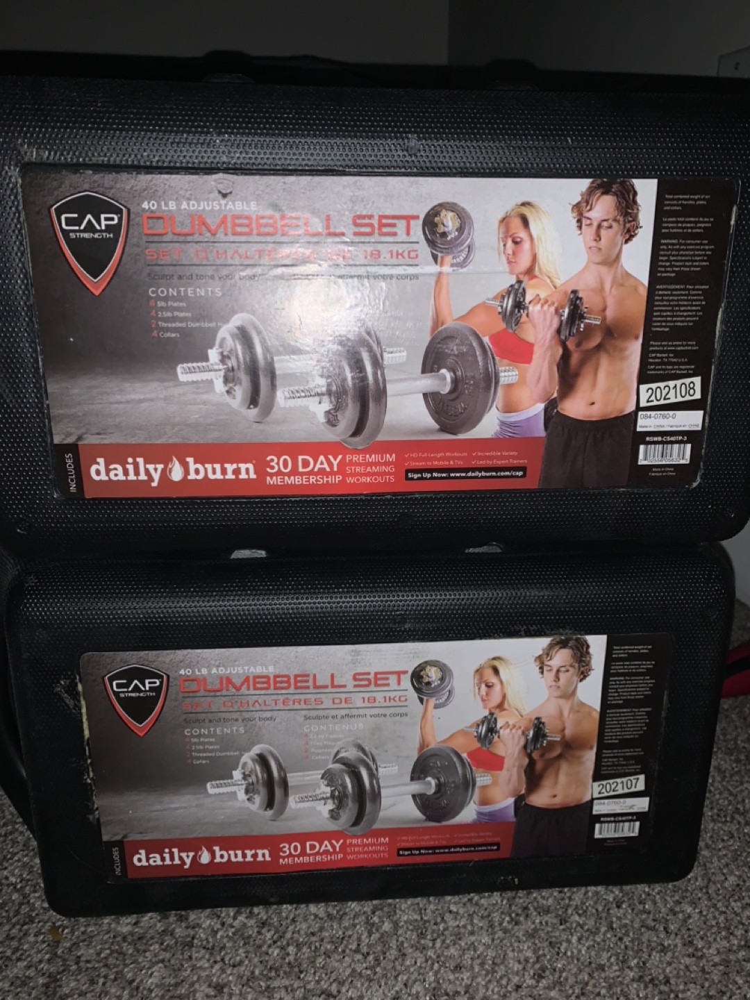 40 pound dumbbell sets