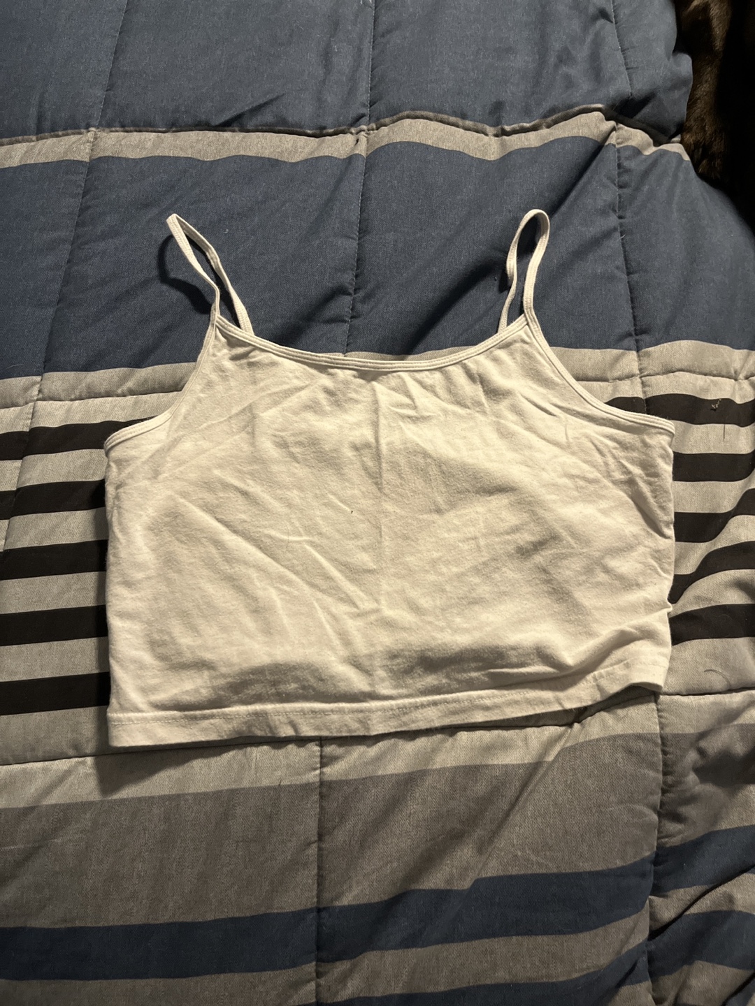 3x Crop Tops - Black Long Sleeve, Off Shoulder & White Tank - photo 3