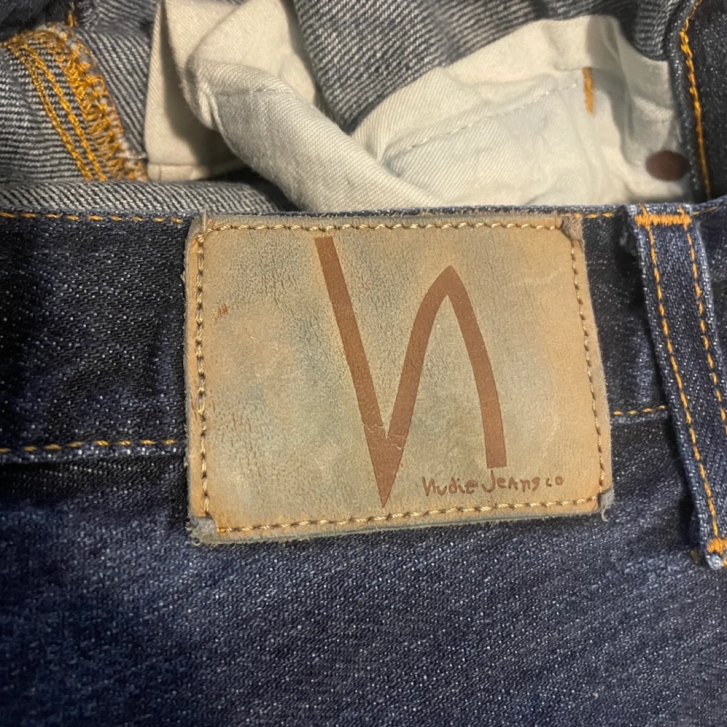 Nudie Jeans Men's Thin Finn Organic Selvage Denim Size 28W 32L image indicator(9)