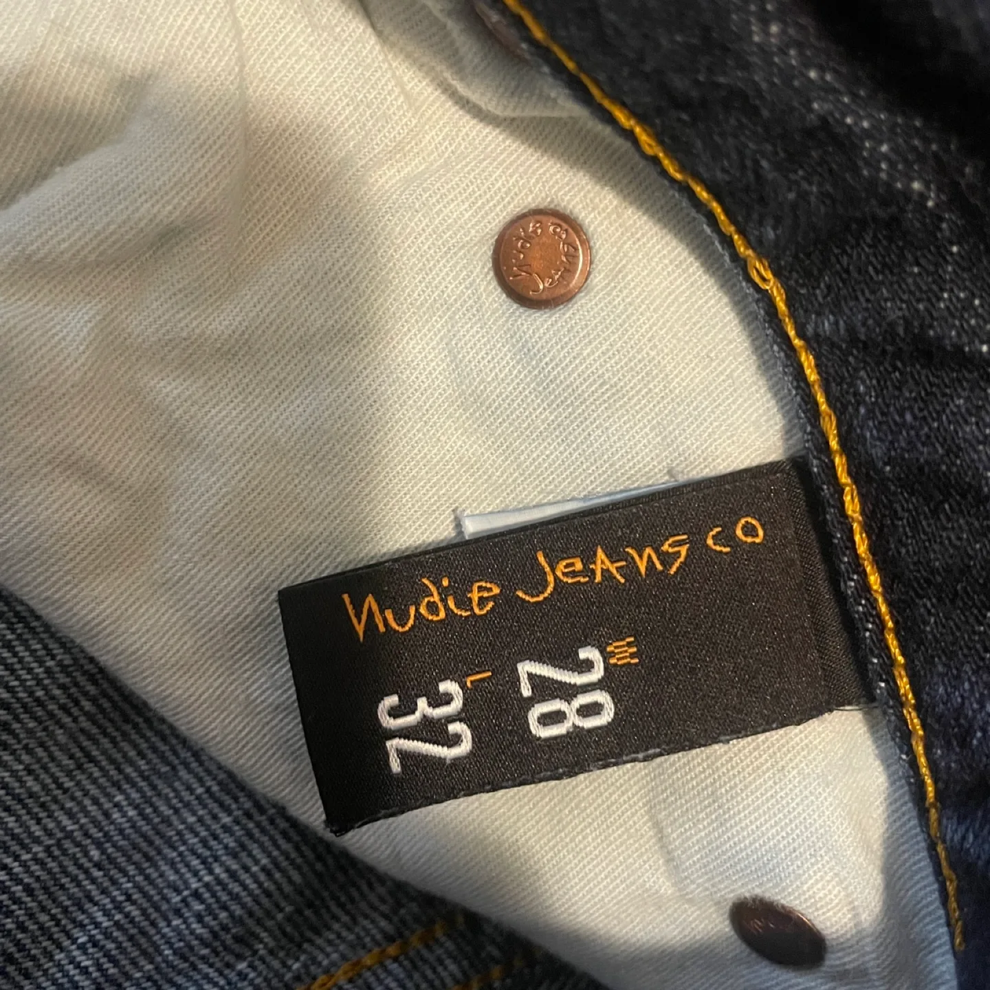 Nudie Jeans Men's Thin Finn Organic Selvage Denim Size 28W 32L image indicator(8)