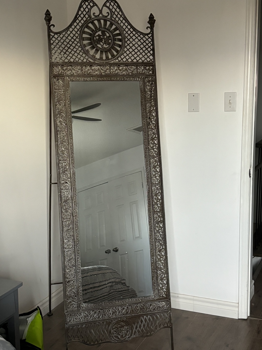 Ornate Full-Length Floor Mirror
