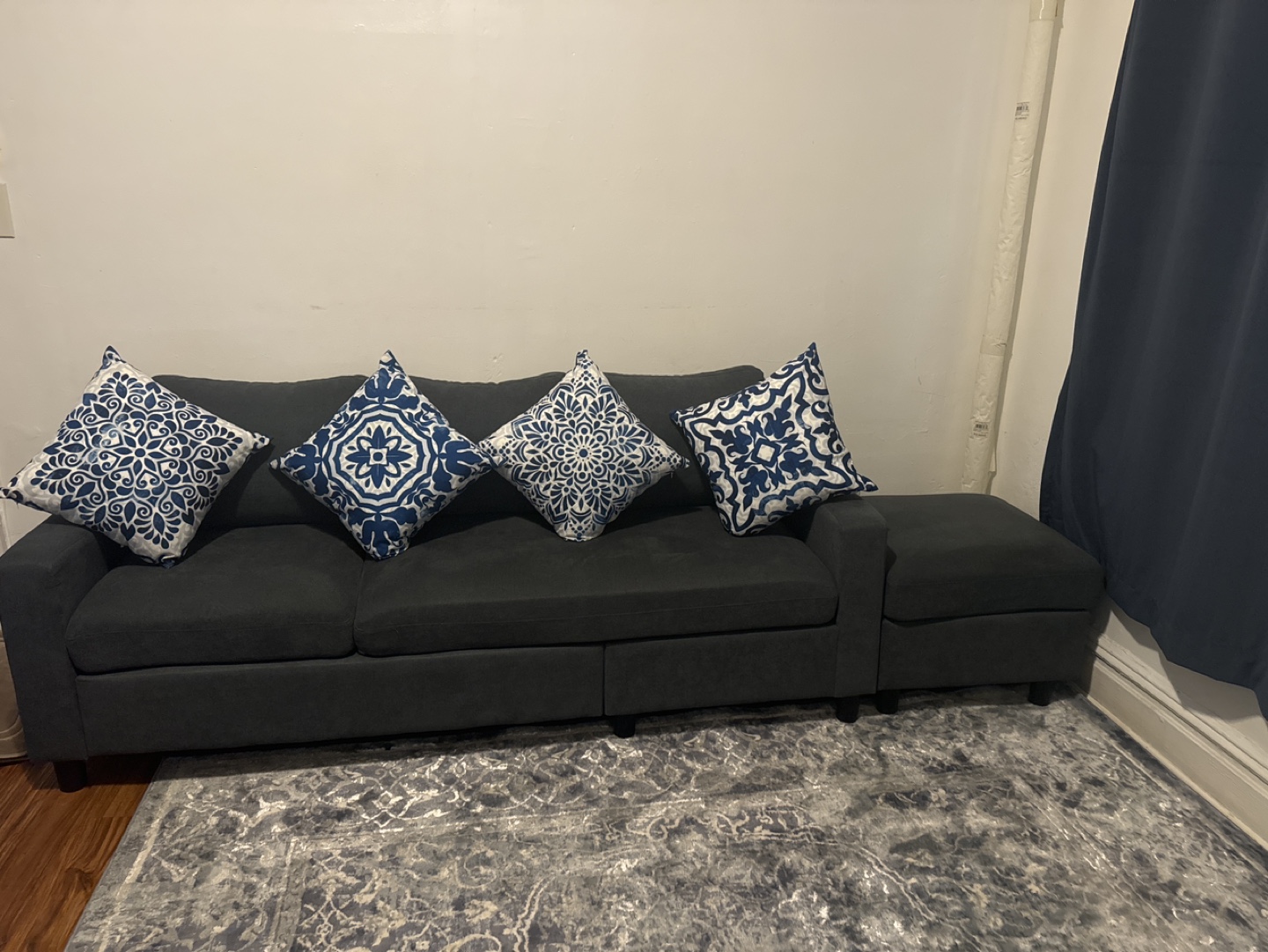 Sectional Sofa with Ottoman