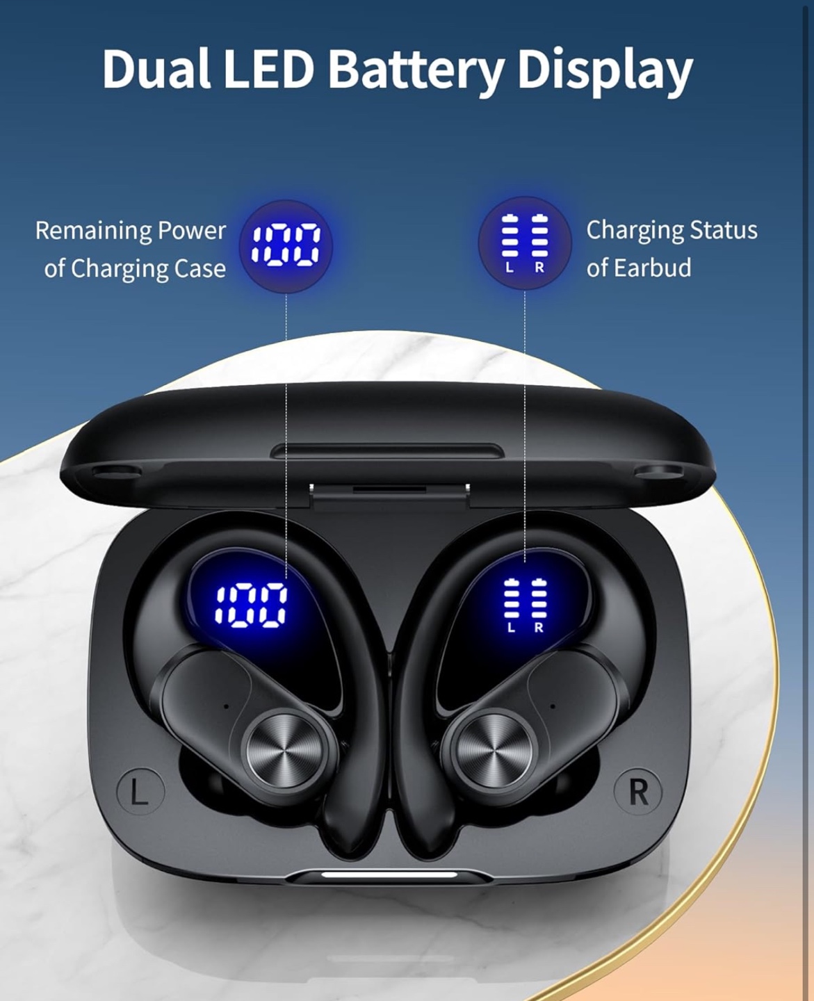 Wireless Bluetooth Earbuds with Charging Case - photo 3