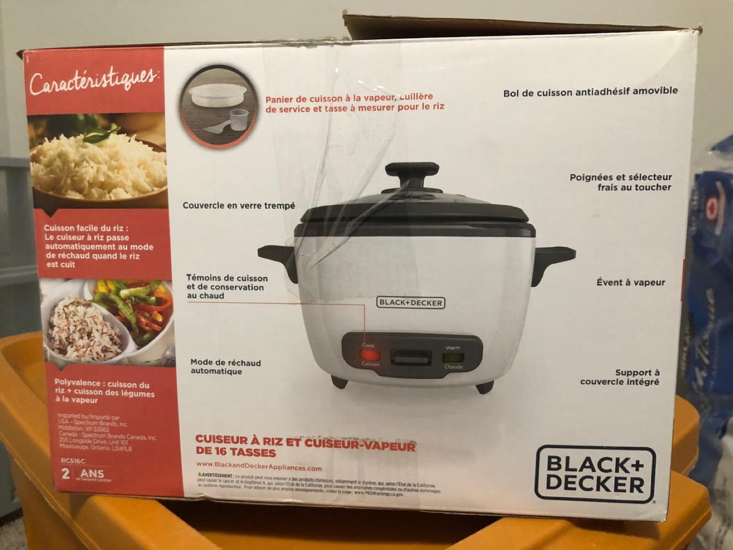 Black + Decker 16-Cup Rice Cooker and Steamer - photo 2