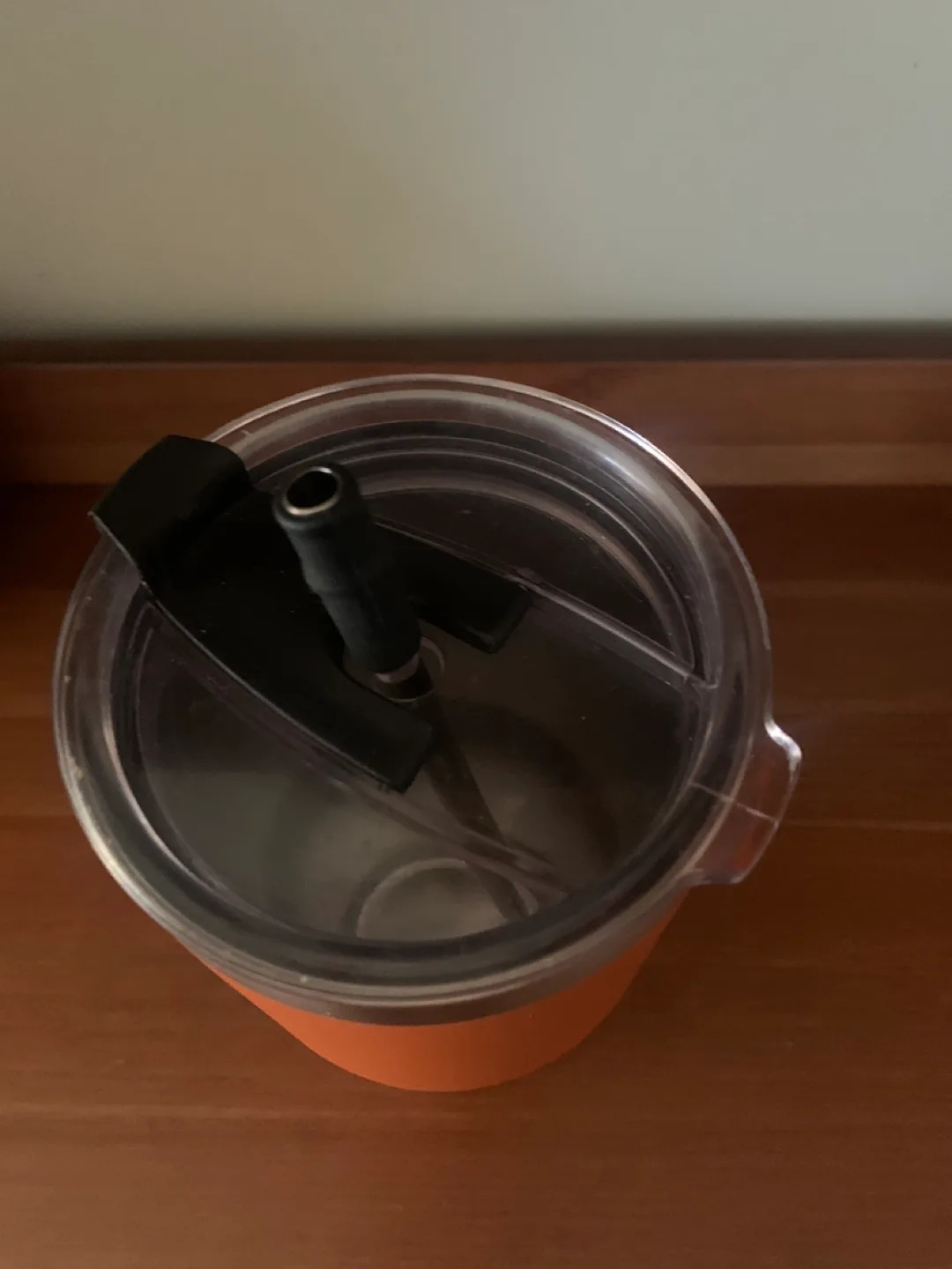 Orange Tumbler with Lid and Straw  #freecycle image indicator(2)