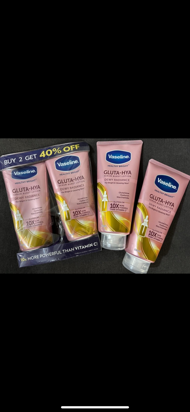 Vaseline Gluta-Hya Serum Burst Lotion Dewy Radiance