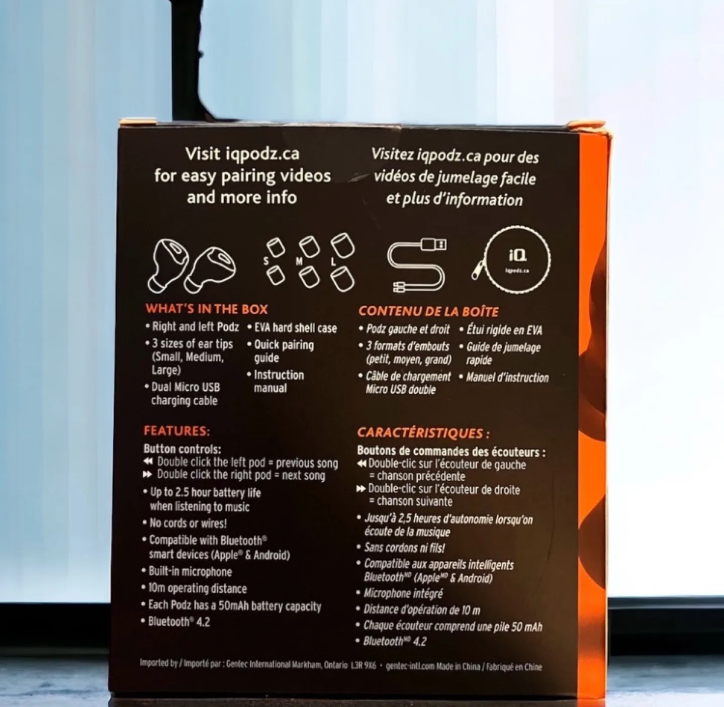 NEW iQ Podz 05 True Wireless Headphones Bluetooth Smart Phone image indicator(2)