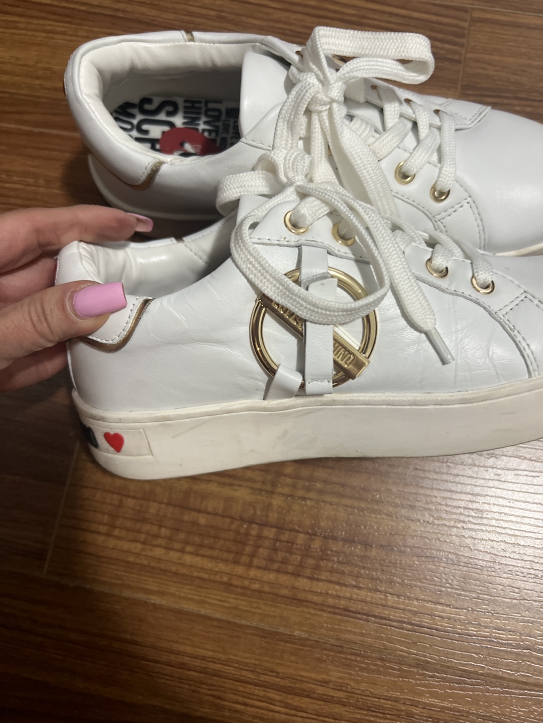 Love Moschino White Platform Sneakers - photo 2