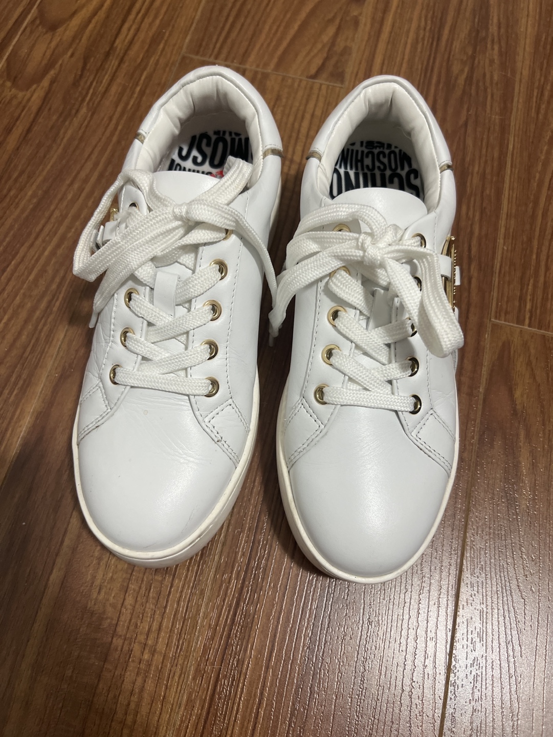 Love Moschino White Platform Sneakers