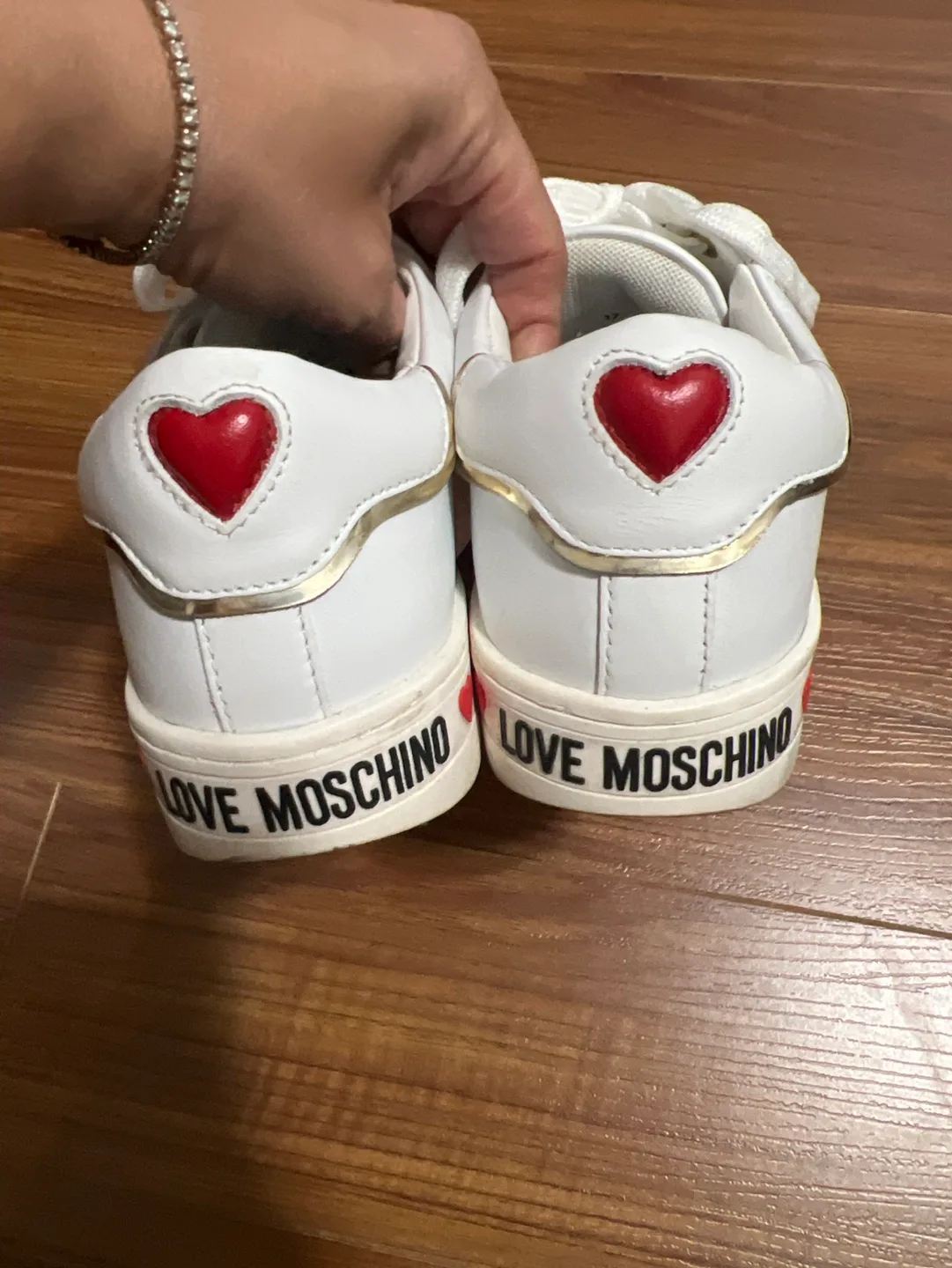 Love Moschino White Platform Sneakers image indicator(3)