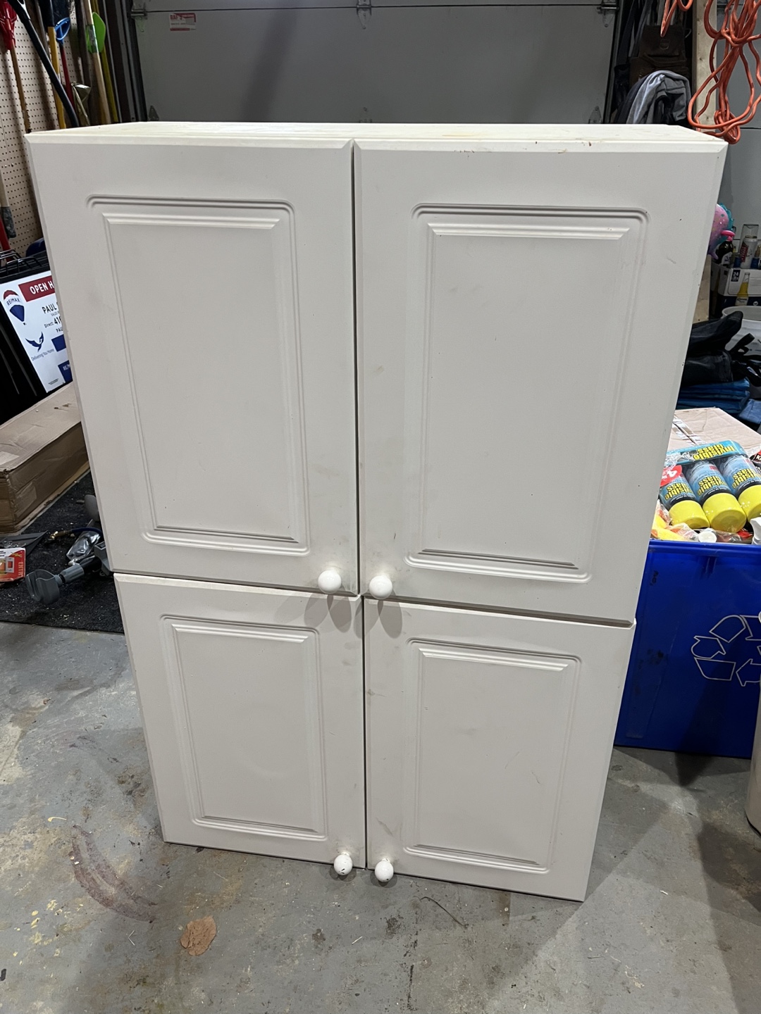 2 White Kitchen/Garage Cabinets - photo 3