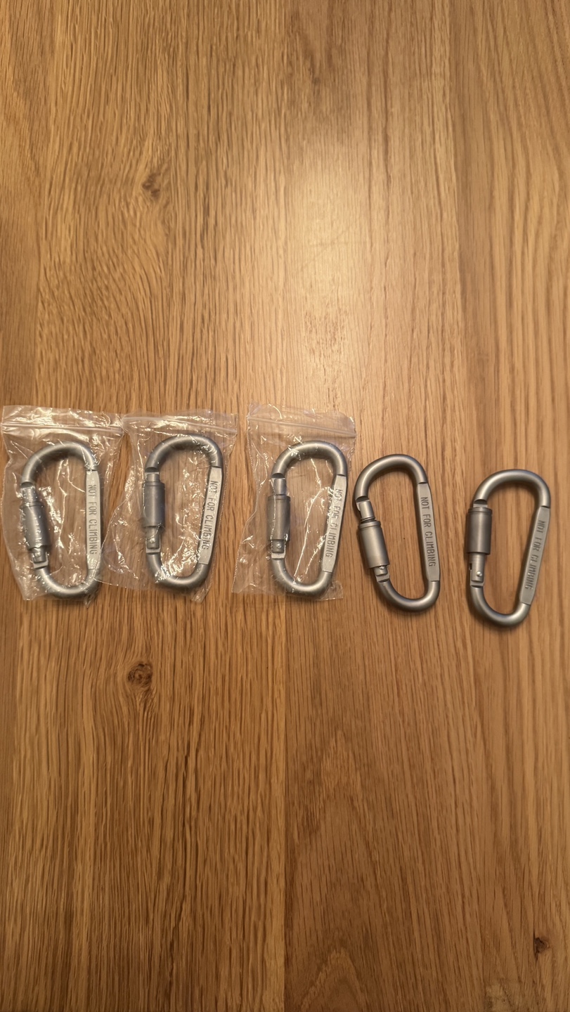5 Pack Carabiner Clips