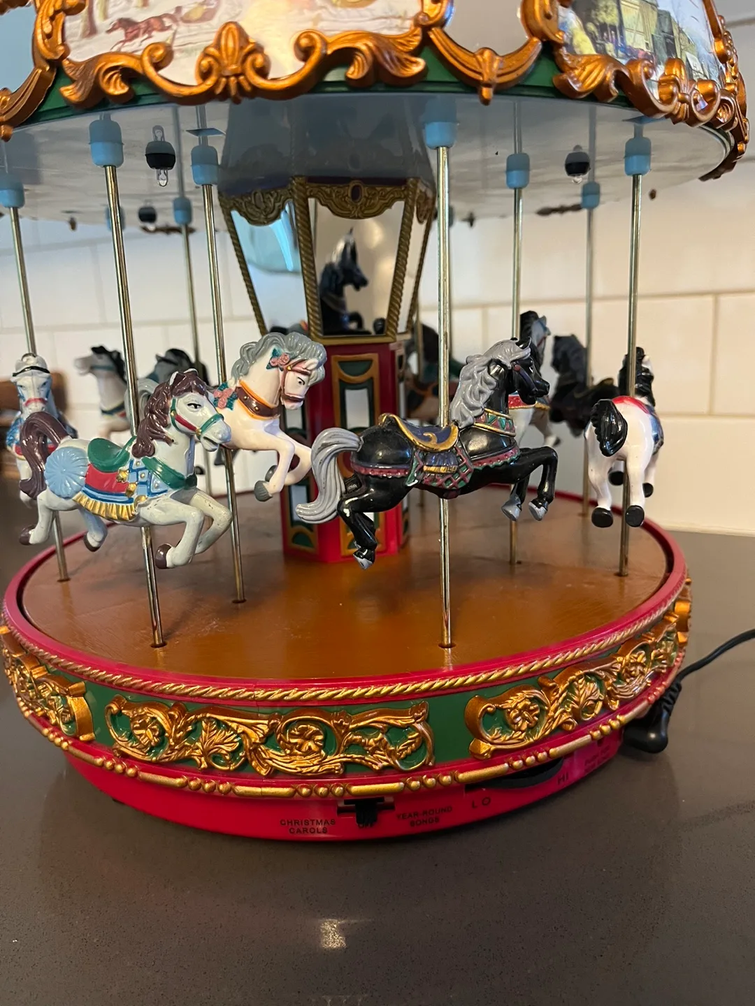 Vintage Mr. Christmas Holiday Carousel image indicator(3)
