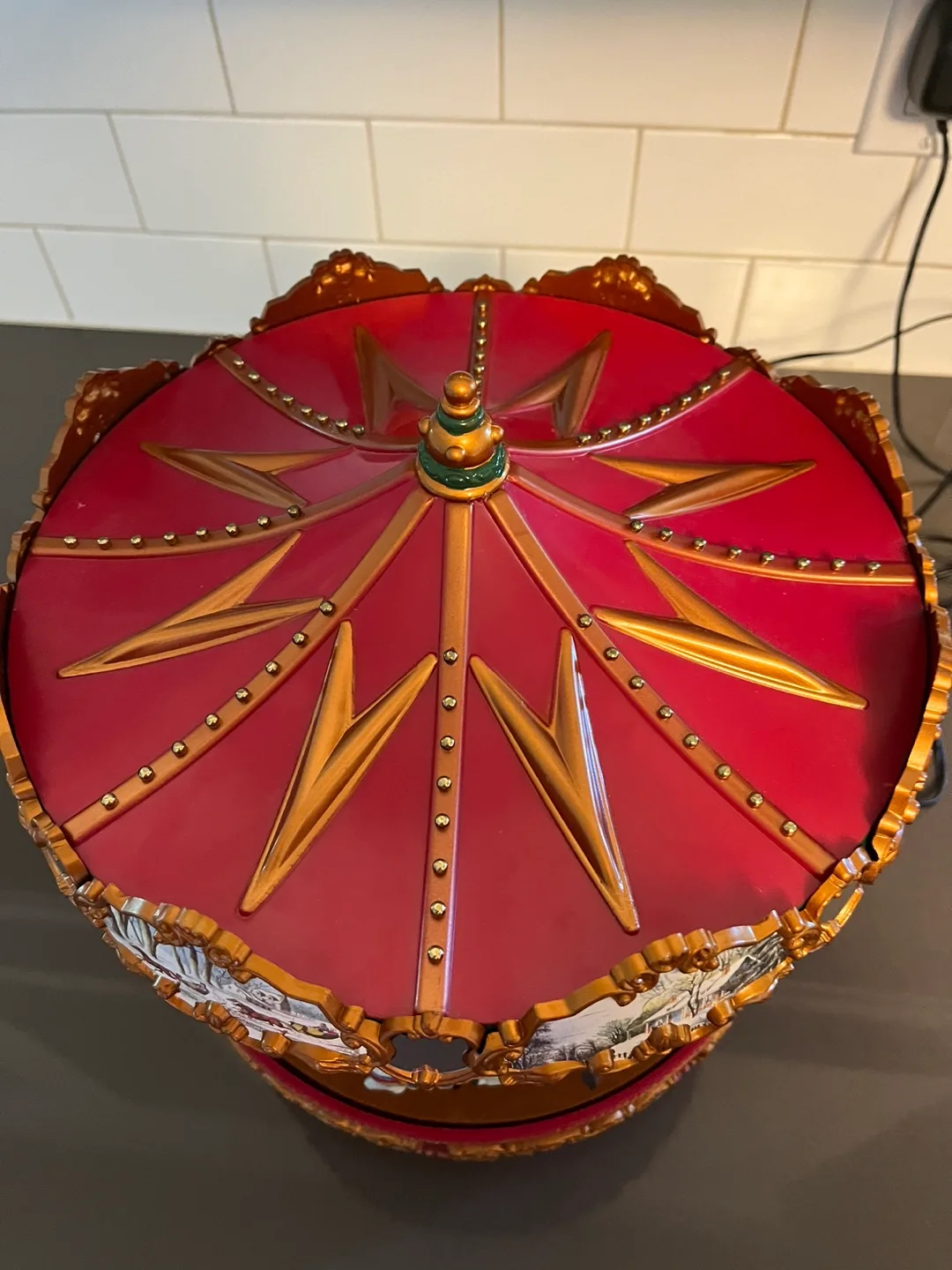 Vintage Mr. Christmas Holiday Carousel image indicator(4)