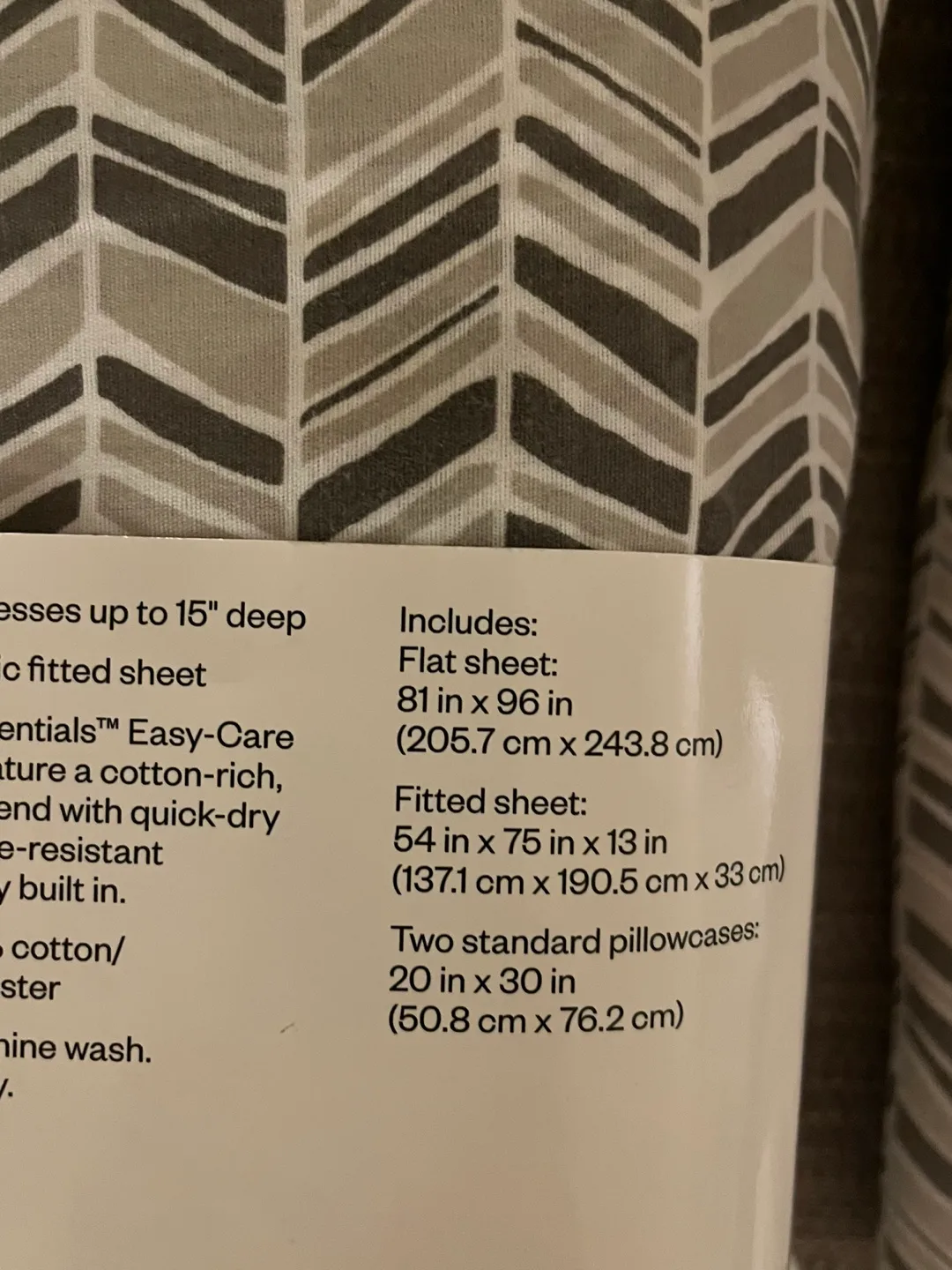 Room Essentials Full Sheet Set - Chevron Pattern image indicator(3)