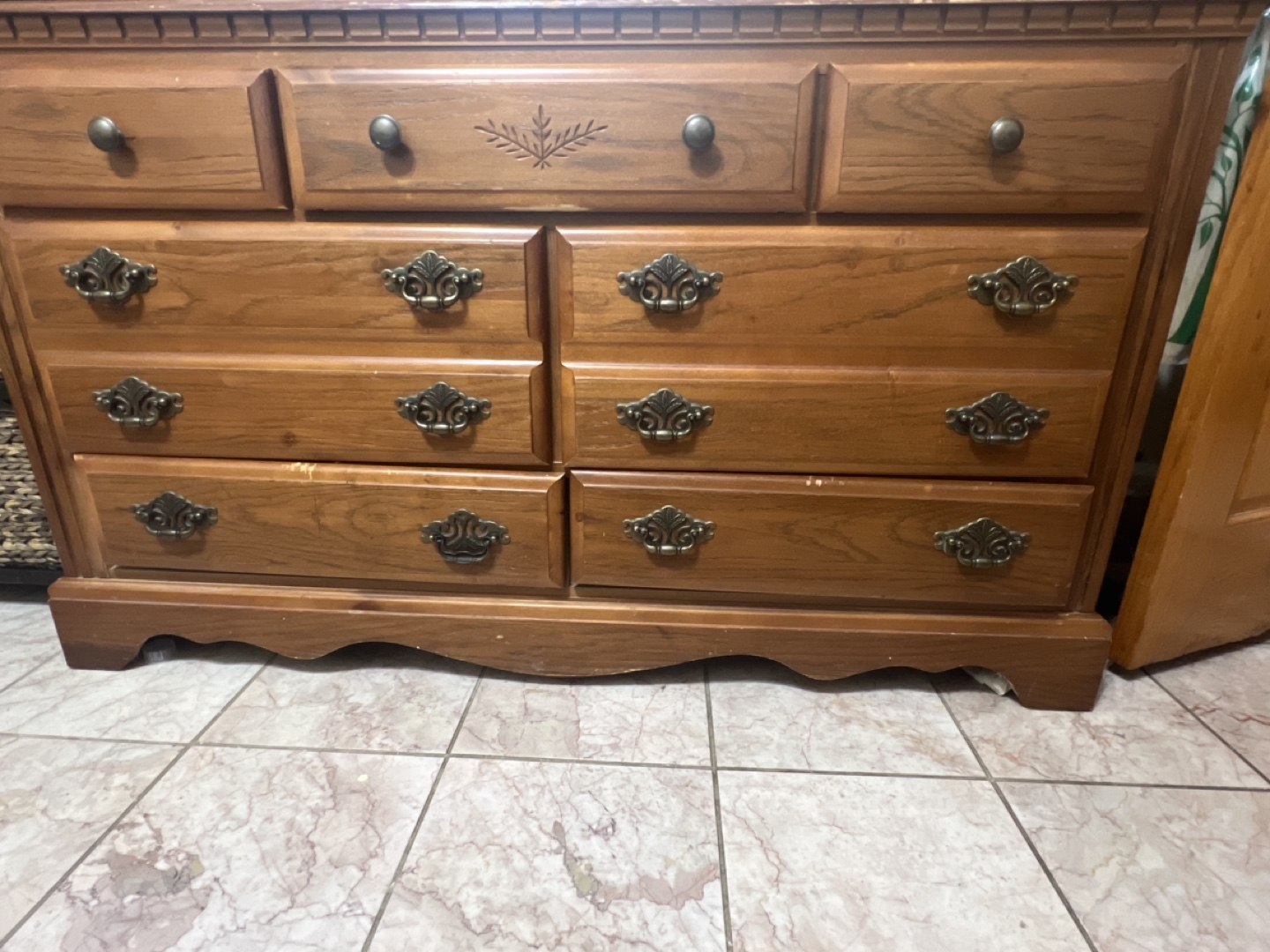 Wooden Dresser with 6 Drawers