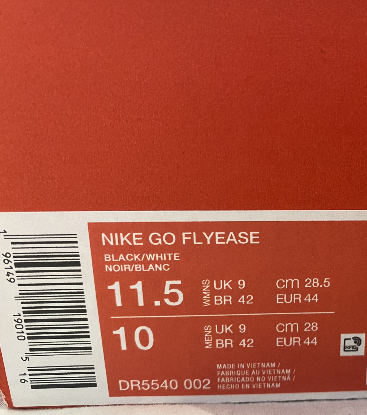 Nike Go Flyease Black/White Size 10 Mens - photo 4
