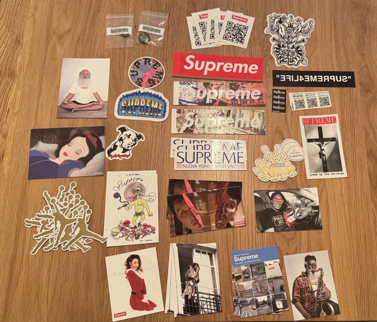 Supreme and Jordan Stickers