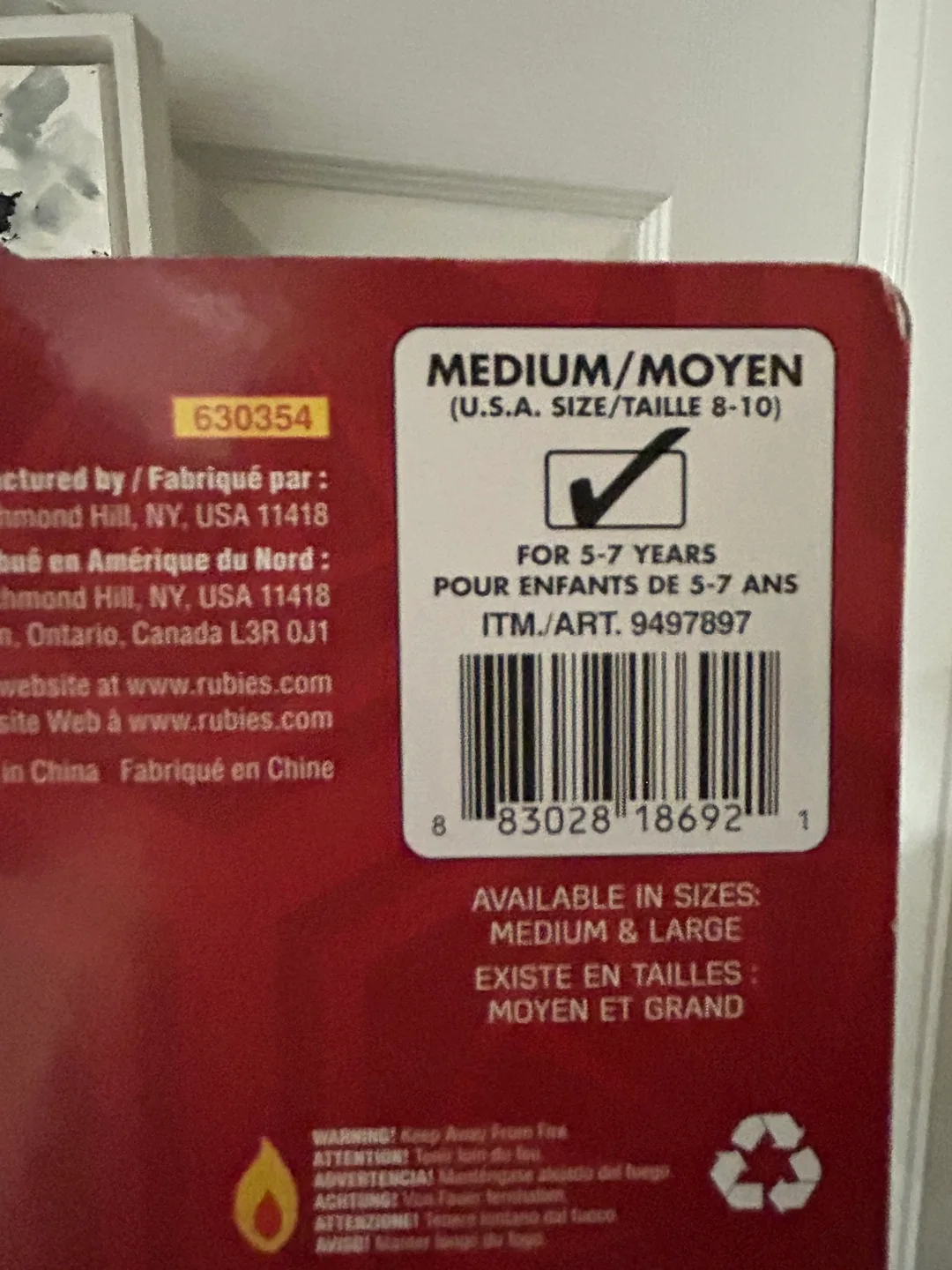 Star Wars Kylo Ren Child Costume - Size Medium image indicator(2)