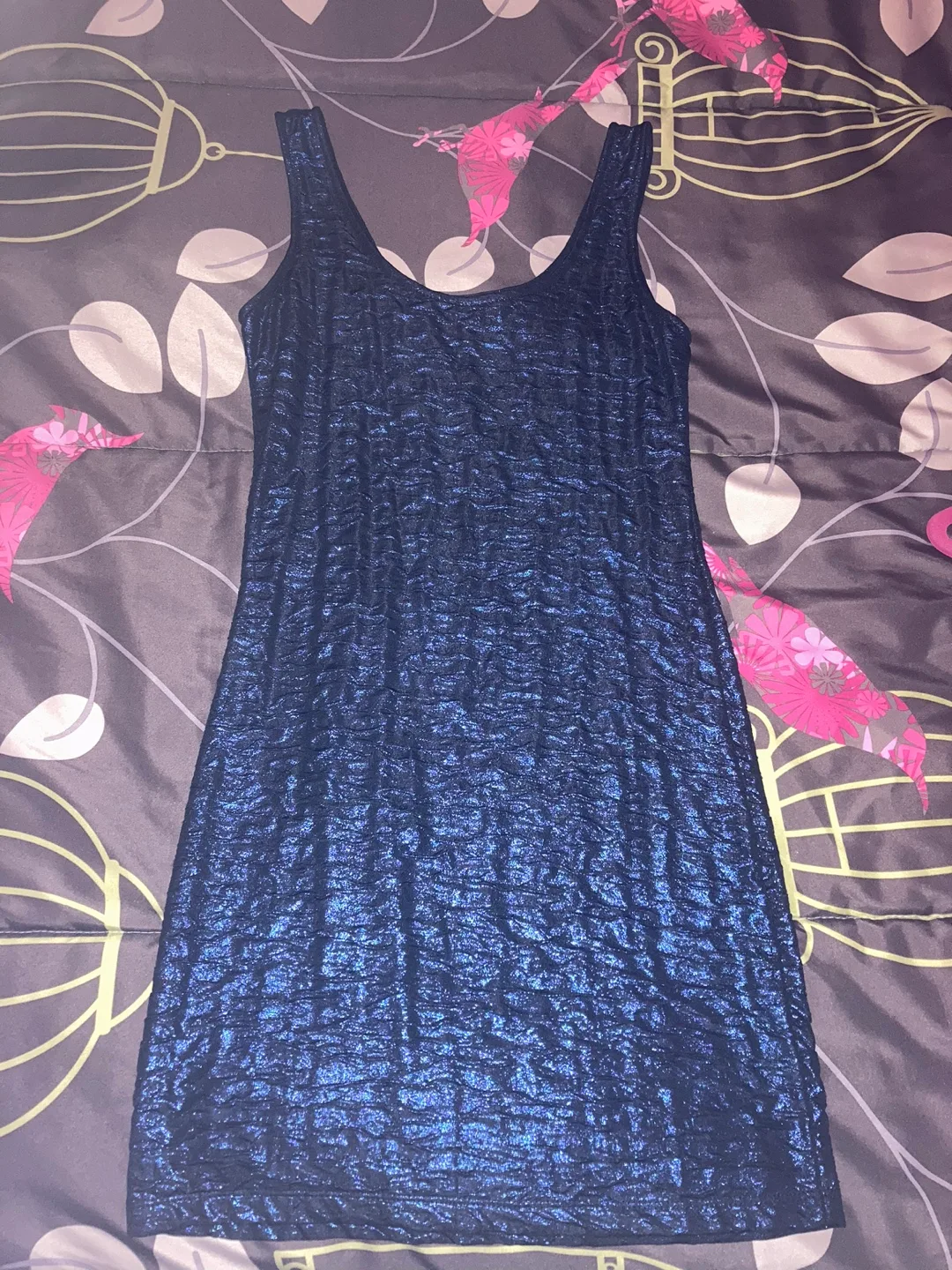 Blue Sparkle Tank Dress thumbnail