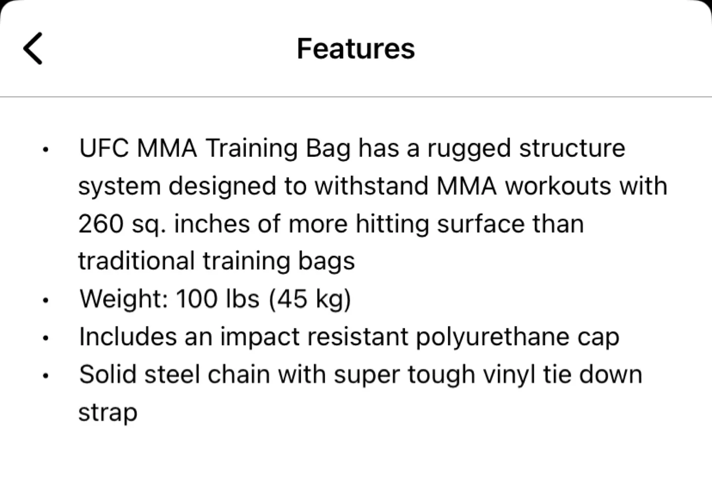 UFC MMA Training Bag image indicator(2)