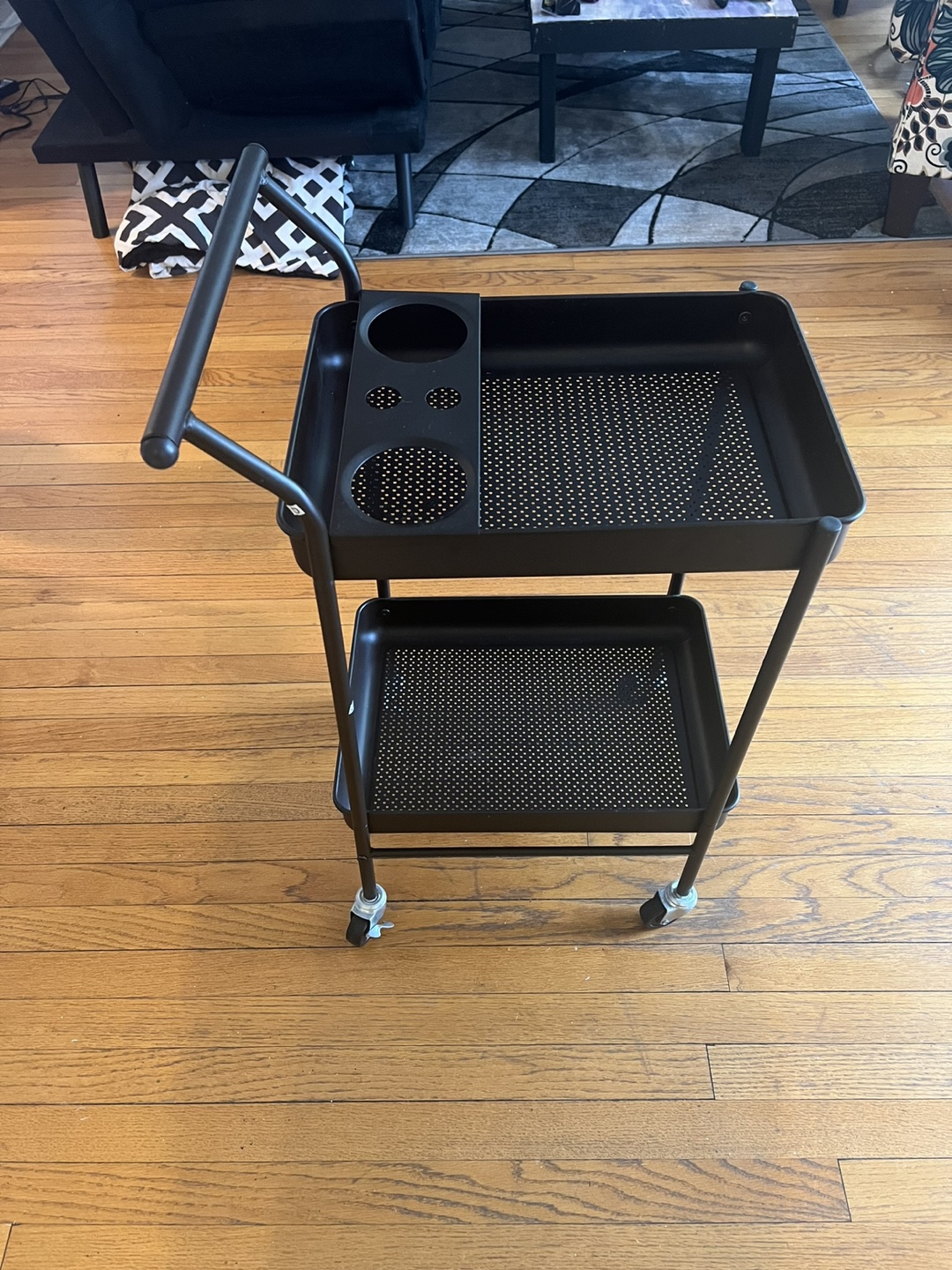Black Serving/Bar Cart - photo 2