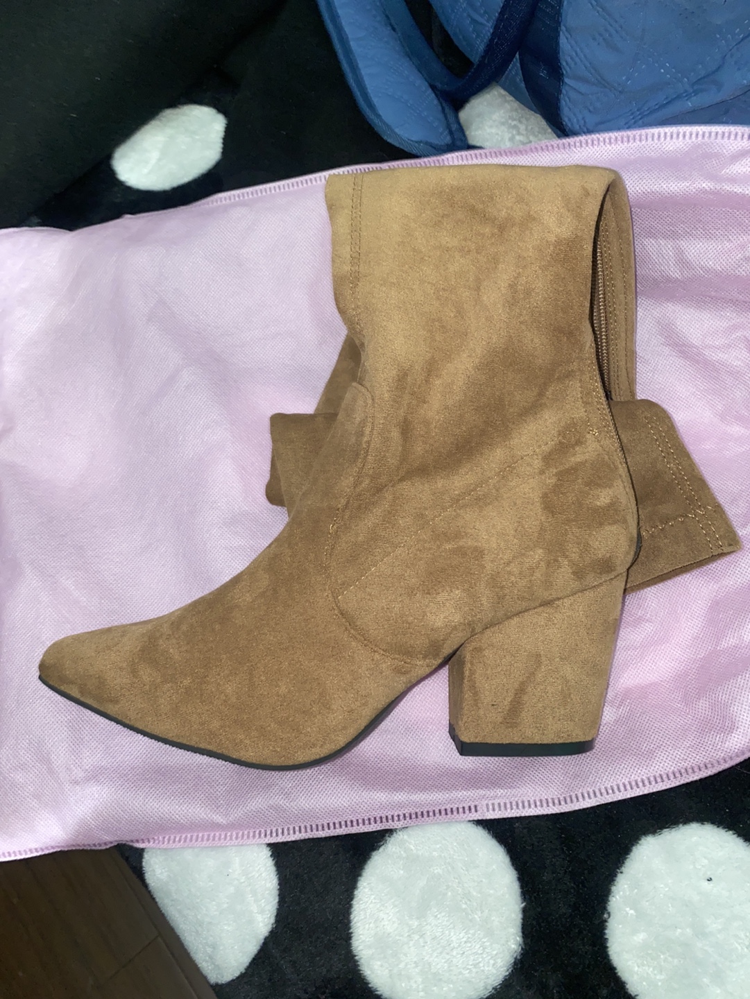 NEW Slim Brown Suede Over the Knee Boots