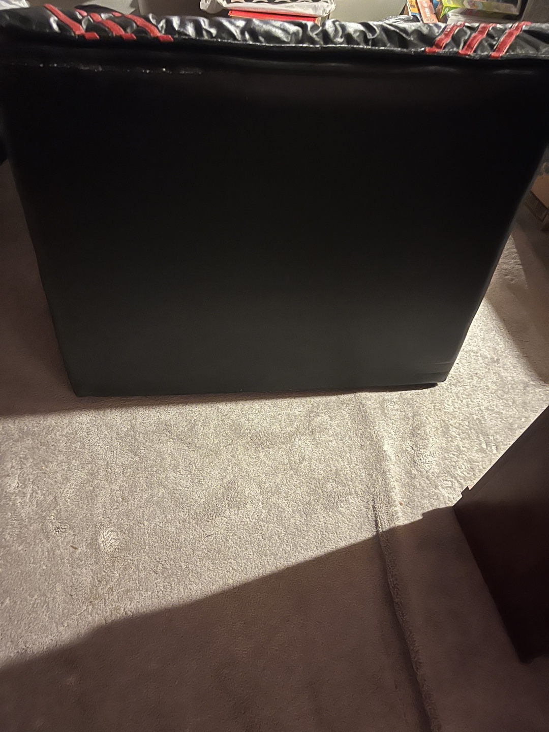 Black Leather sofa - photo 2