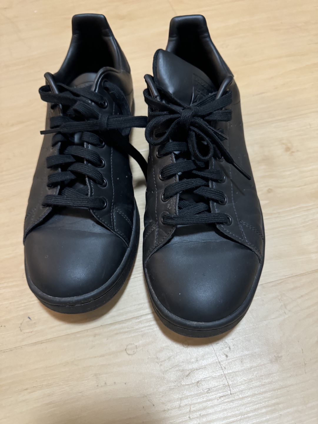 Adidas Stan Smith All Black Shoes - photo 2