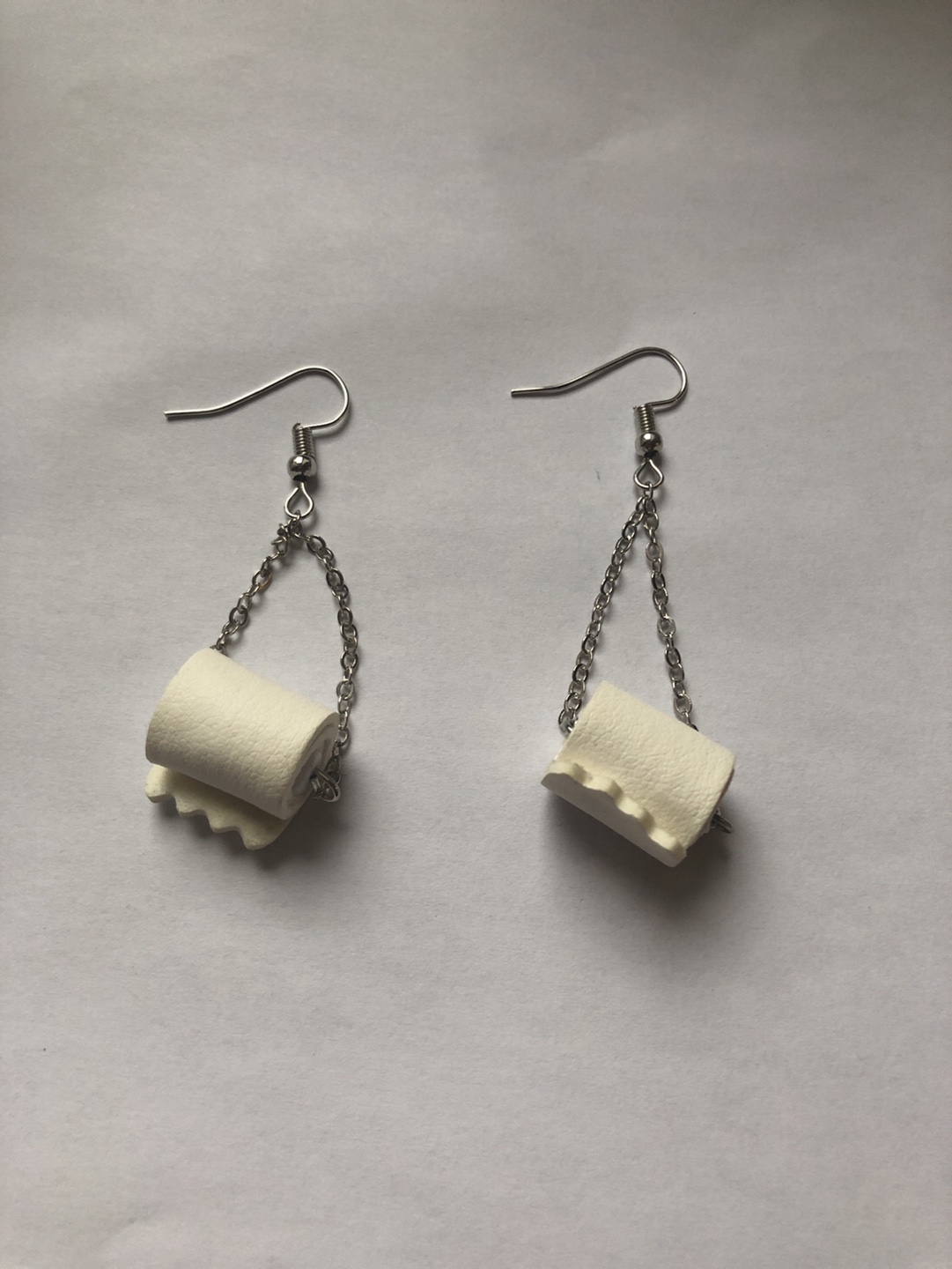 Toilet Paper Earrings